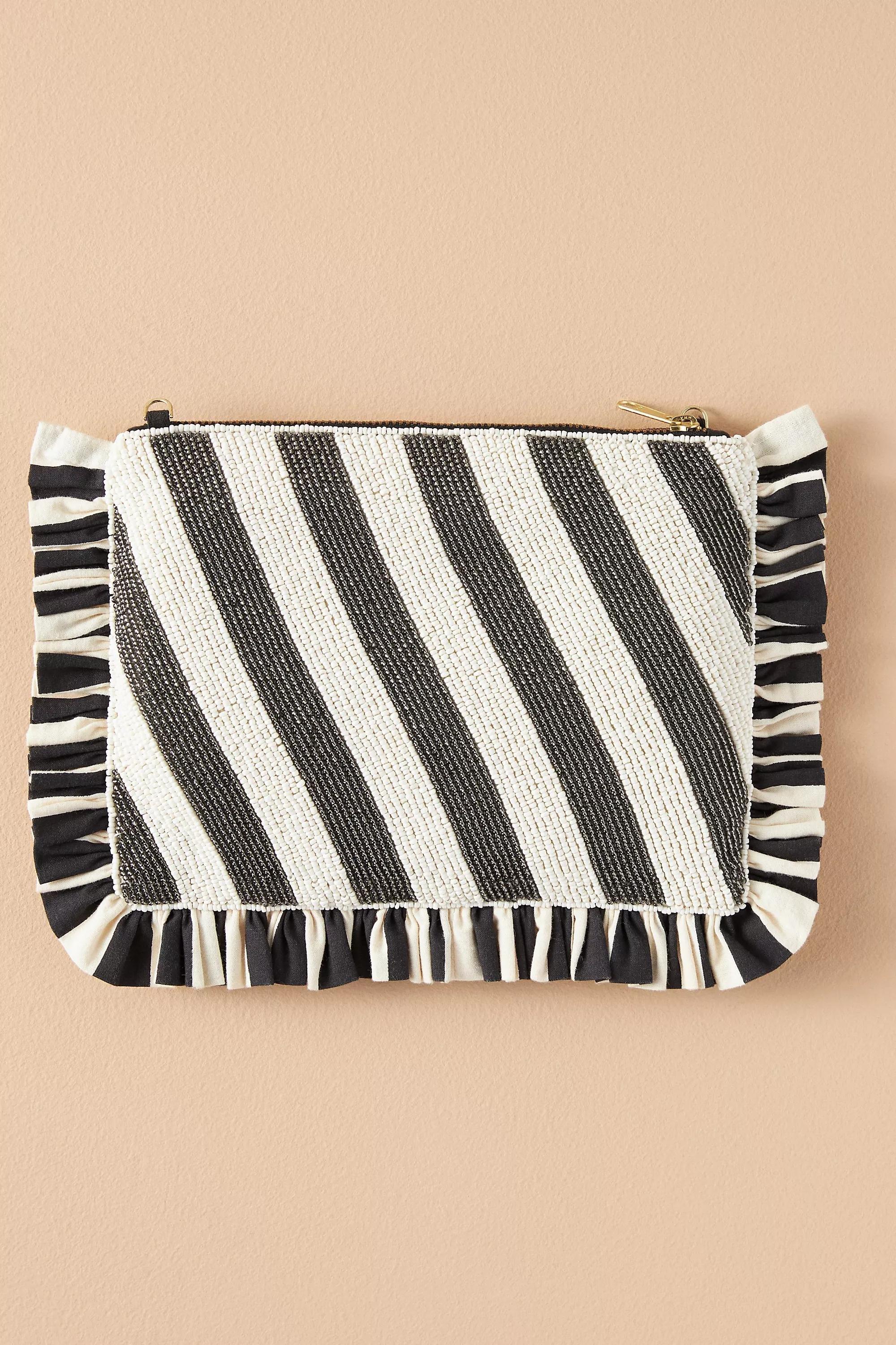 Anthropologie Embroidered Handmade Clutch, Multicolour, A501_0901, large image number 3