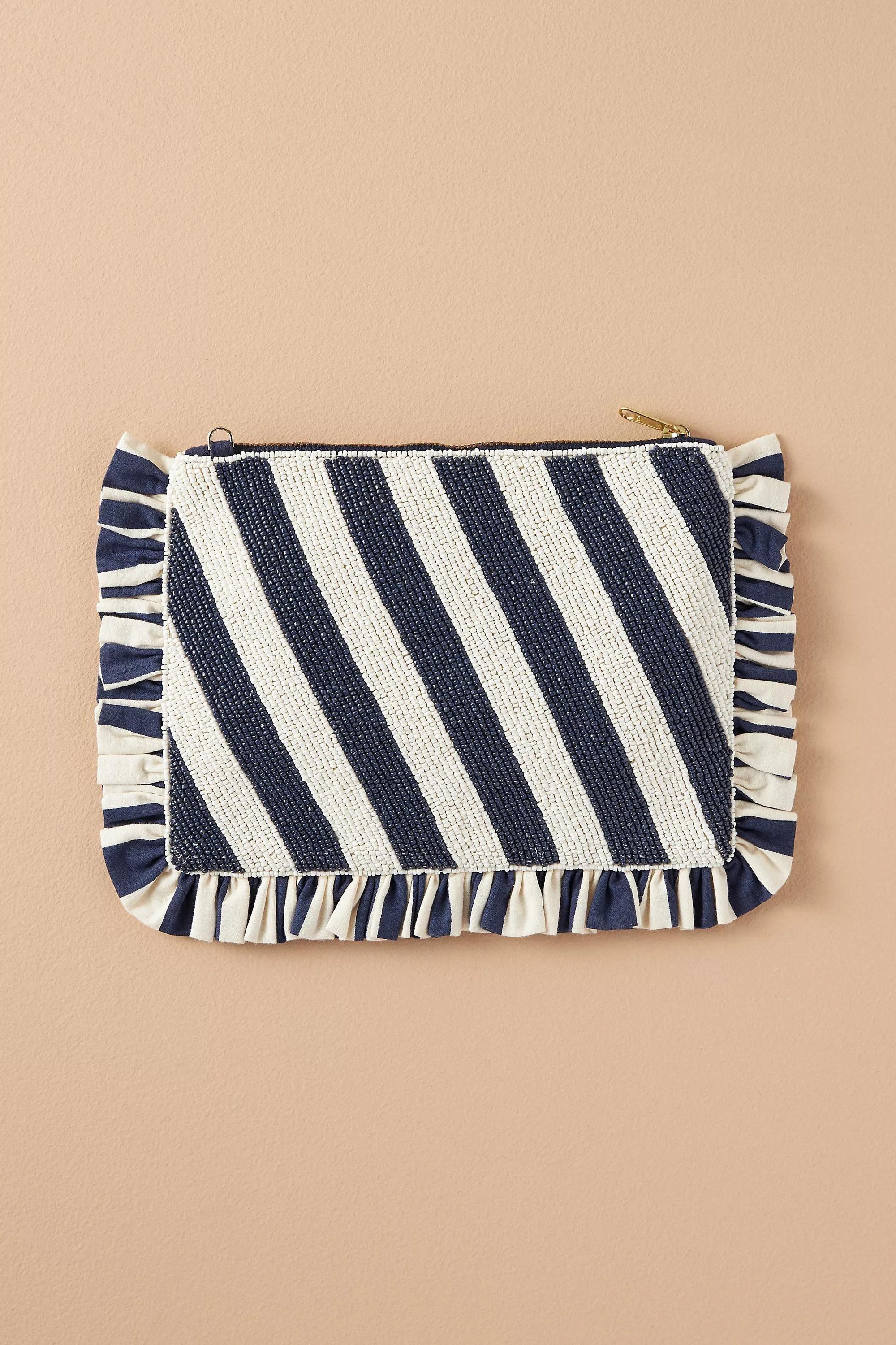 Anthropologie Embroidered Handmade Clutch, Multicolour, A501_0915, large image number 3