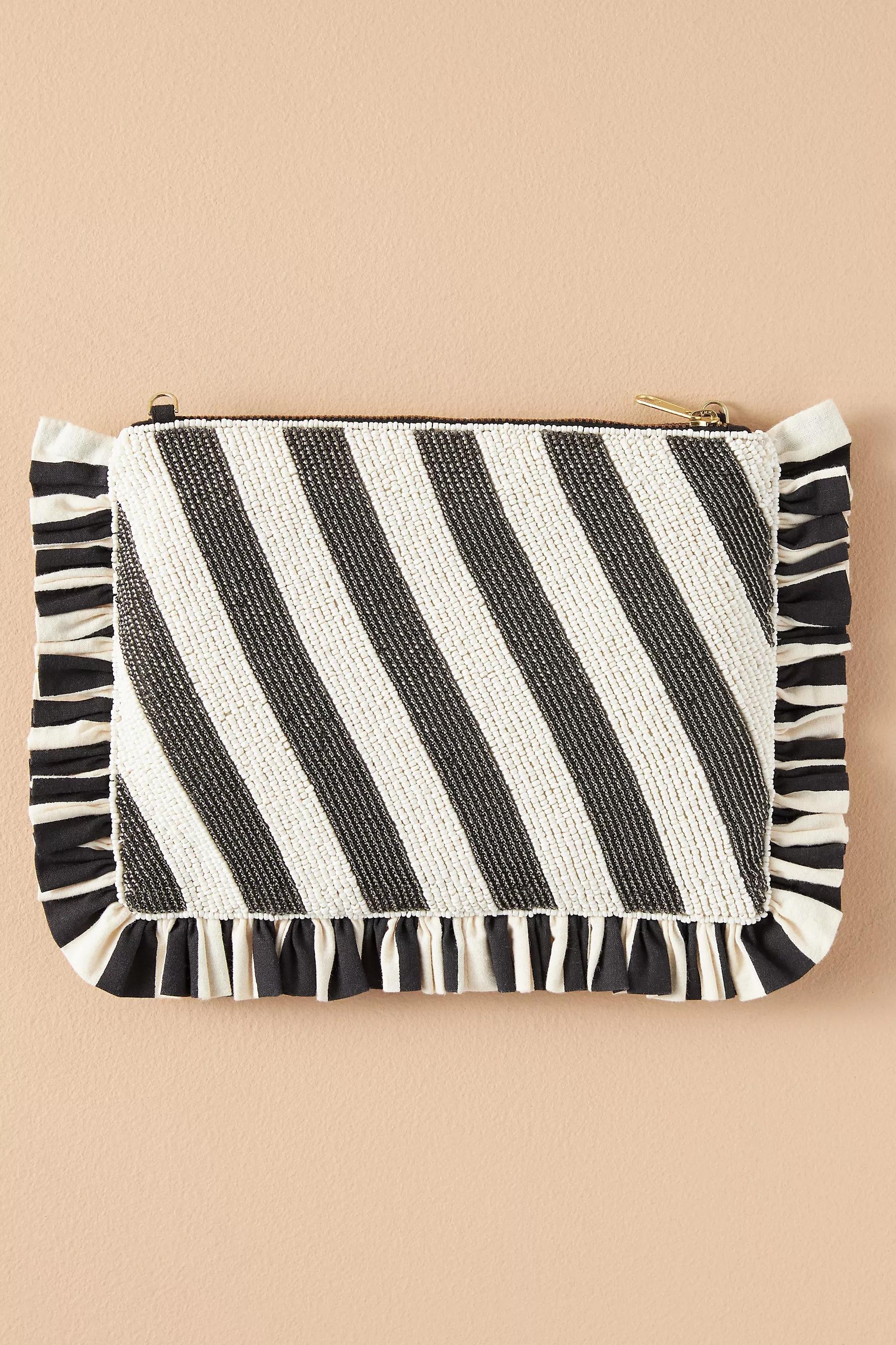 Anthropologie Embroidered Handmade Clutch Bag, Multicolour, A501_0923, large image number 3