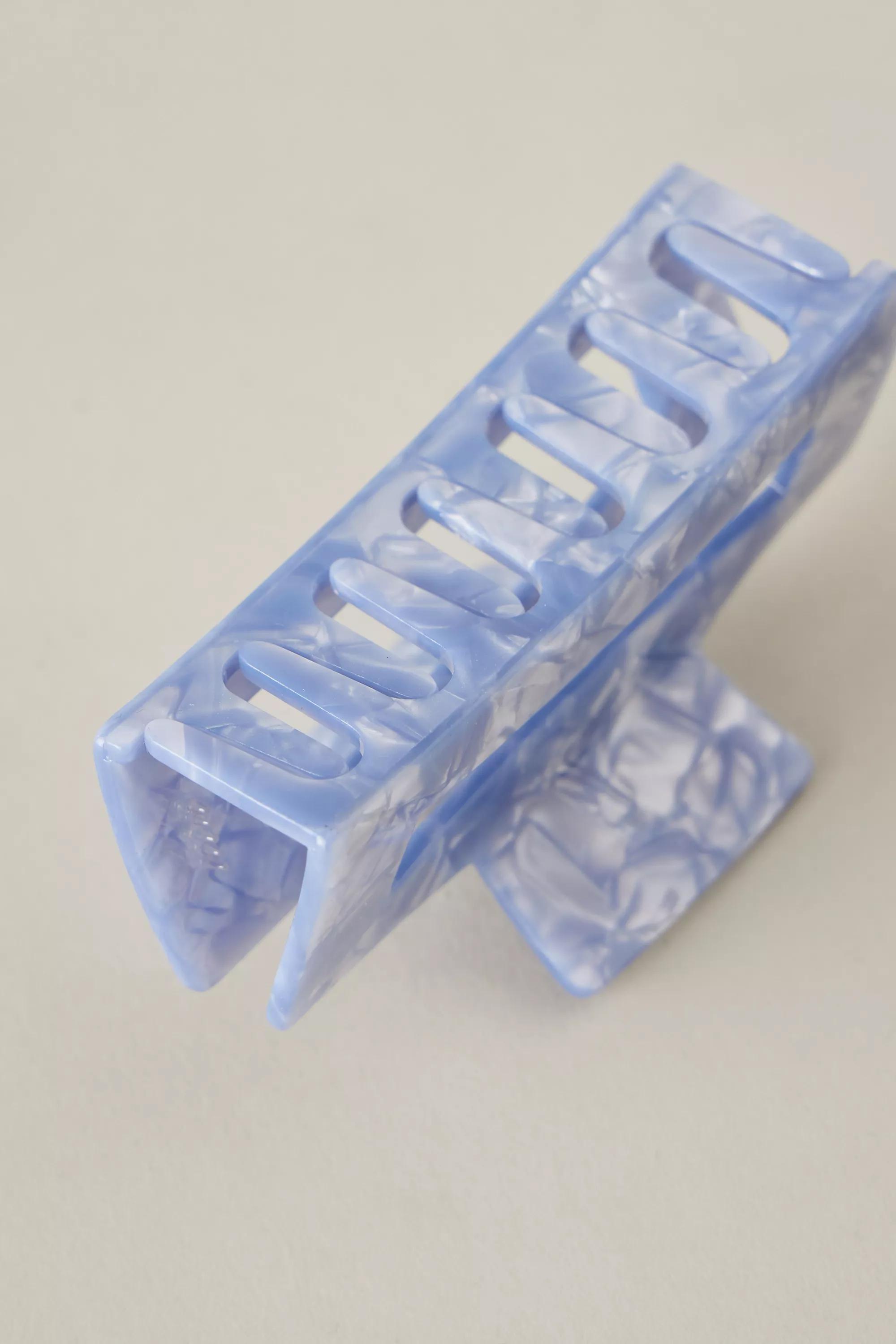 BLUE Square Resin Claw Clip, A501_0040, large image number 2
