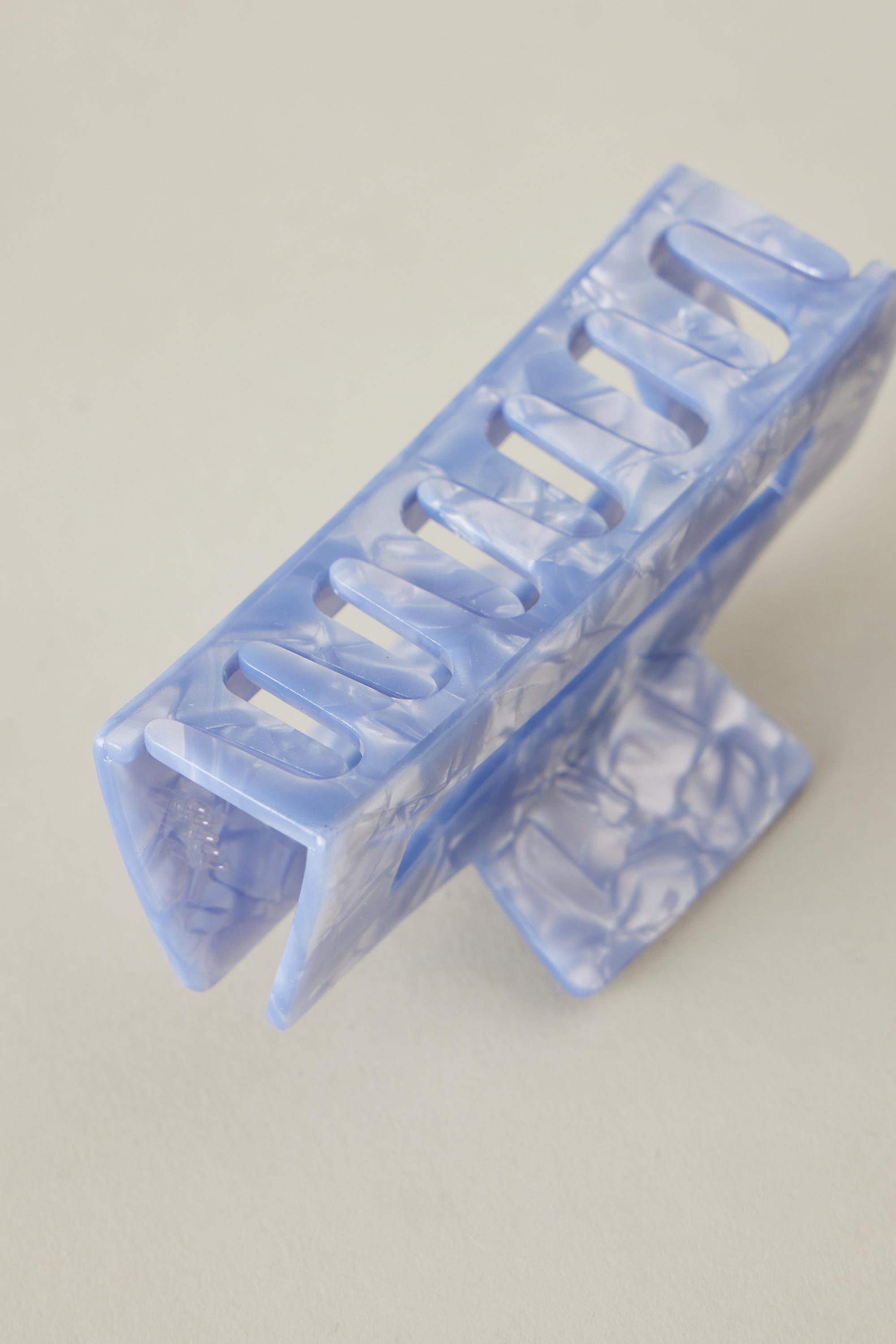 BLUE Square Resin Claw Clip, A501_0040, large image number 3
