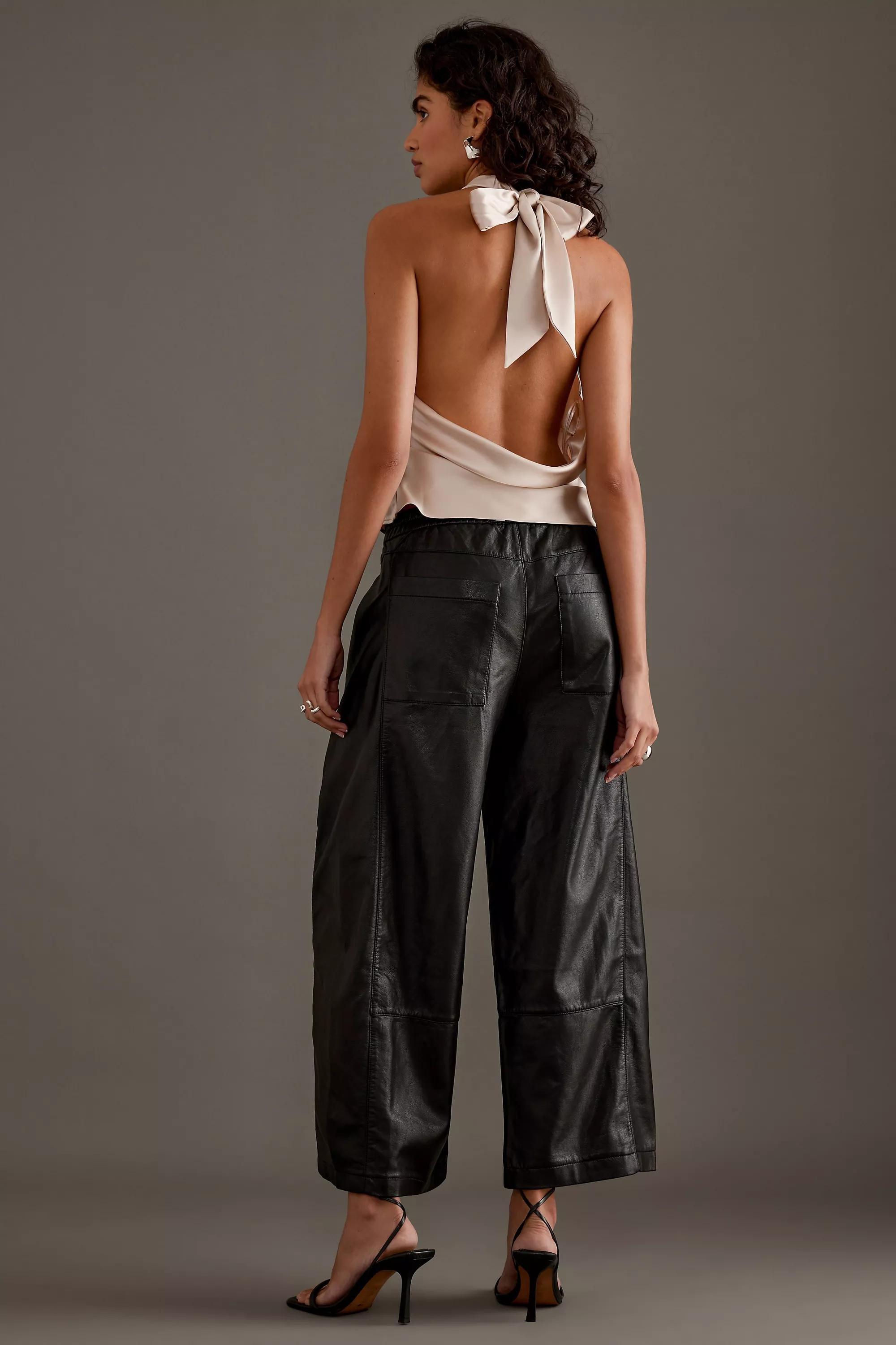 Satin Halter Top, Cream, , large image number 1