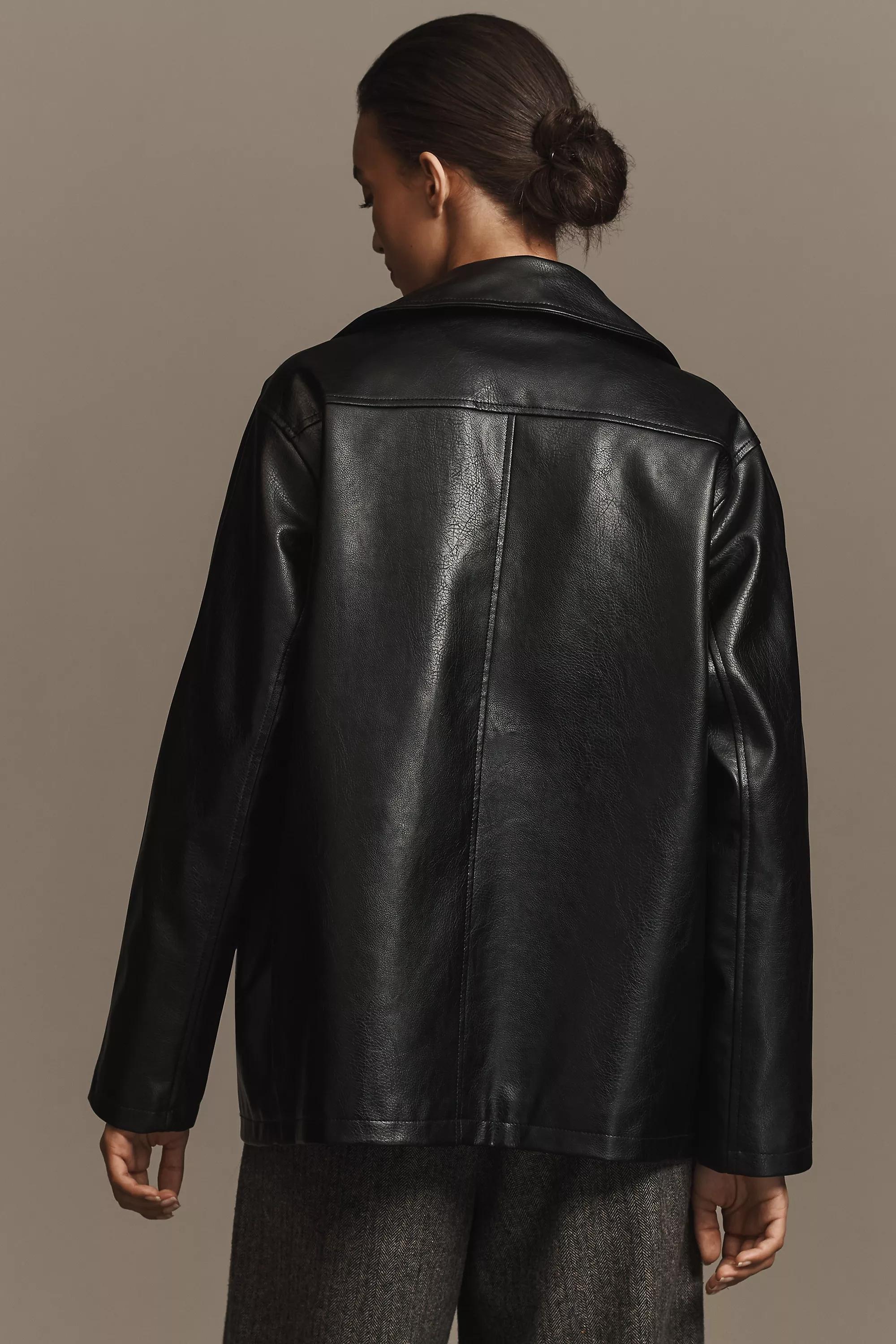 Anthropologie Plain Biker Punk/Grunge, Black, , large image number 2