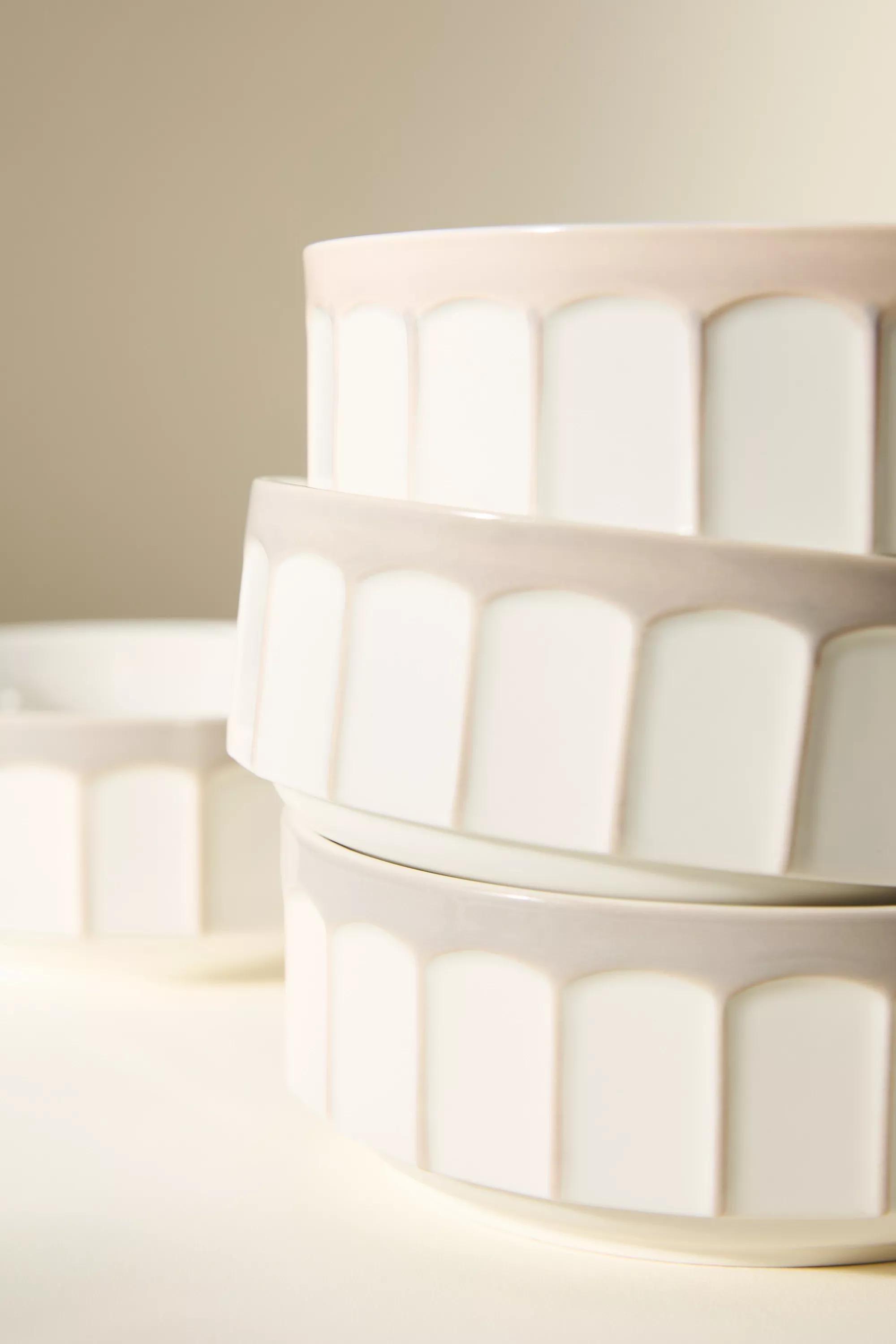 Boulevard Latte Stoneware Cereal Bowls, Set Of 4, A501_0014, large image number 3