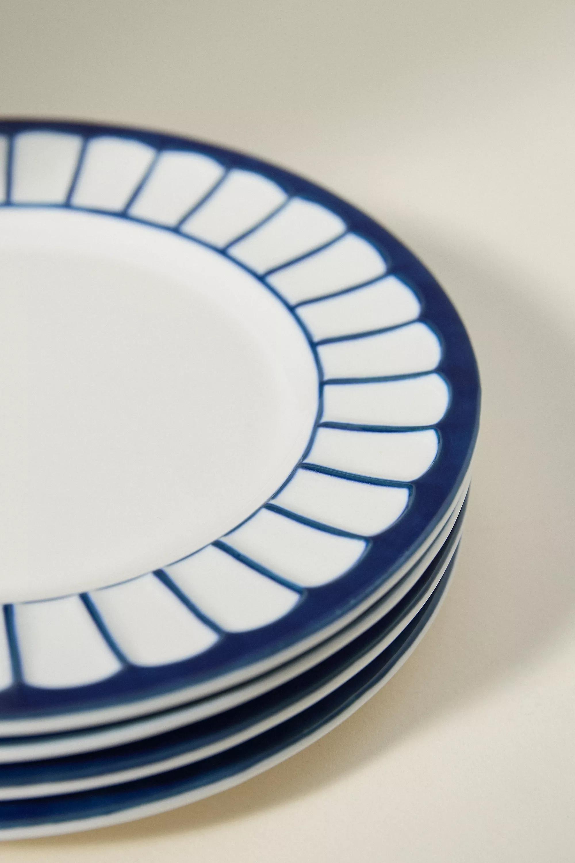 NAVY Boulevard Latte Stoneware Side Plates, Set of 4, A501_0041, large image number 2