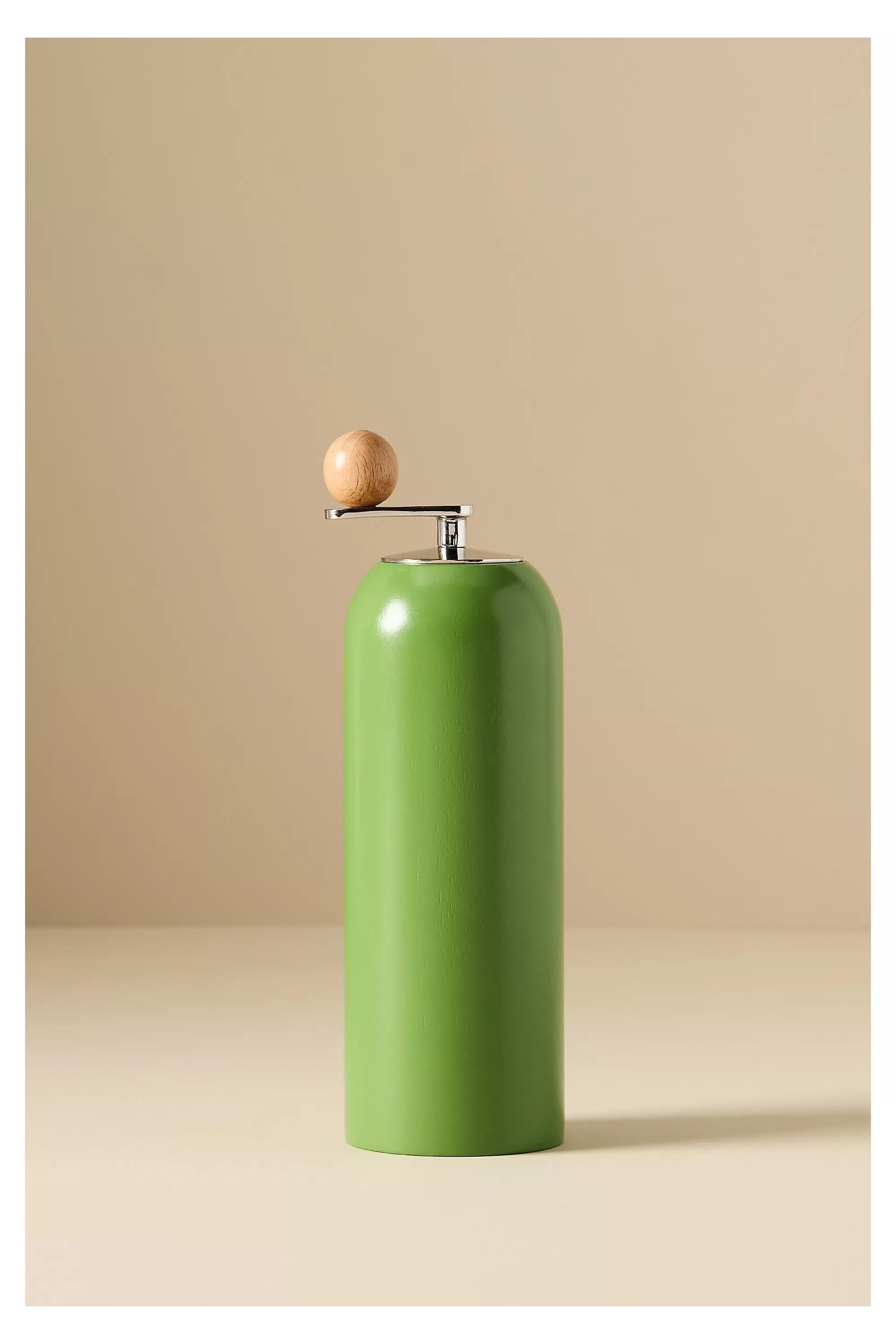 Catania Mango Wood Salt And Pepper Mills, Green, A501_0033, large image number 1