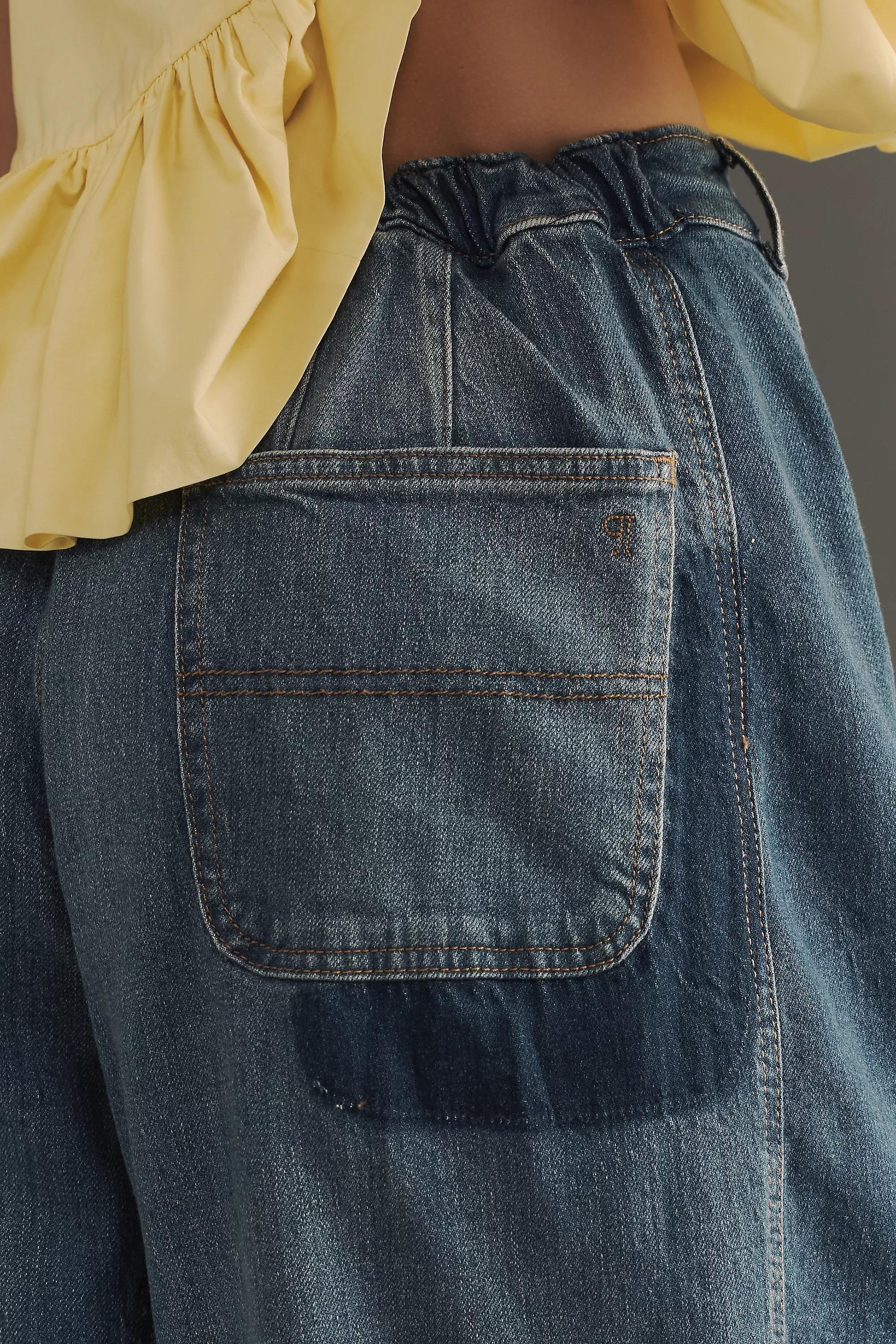 Anthropologie ed Denim Wide-Leg, Navy, , large image number 4