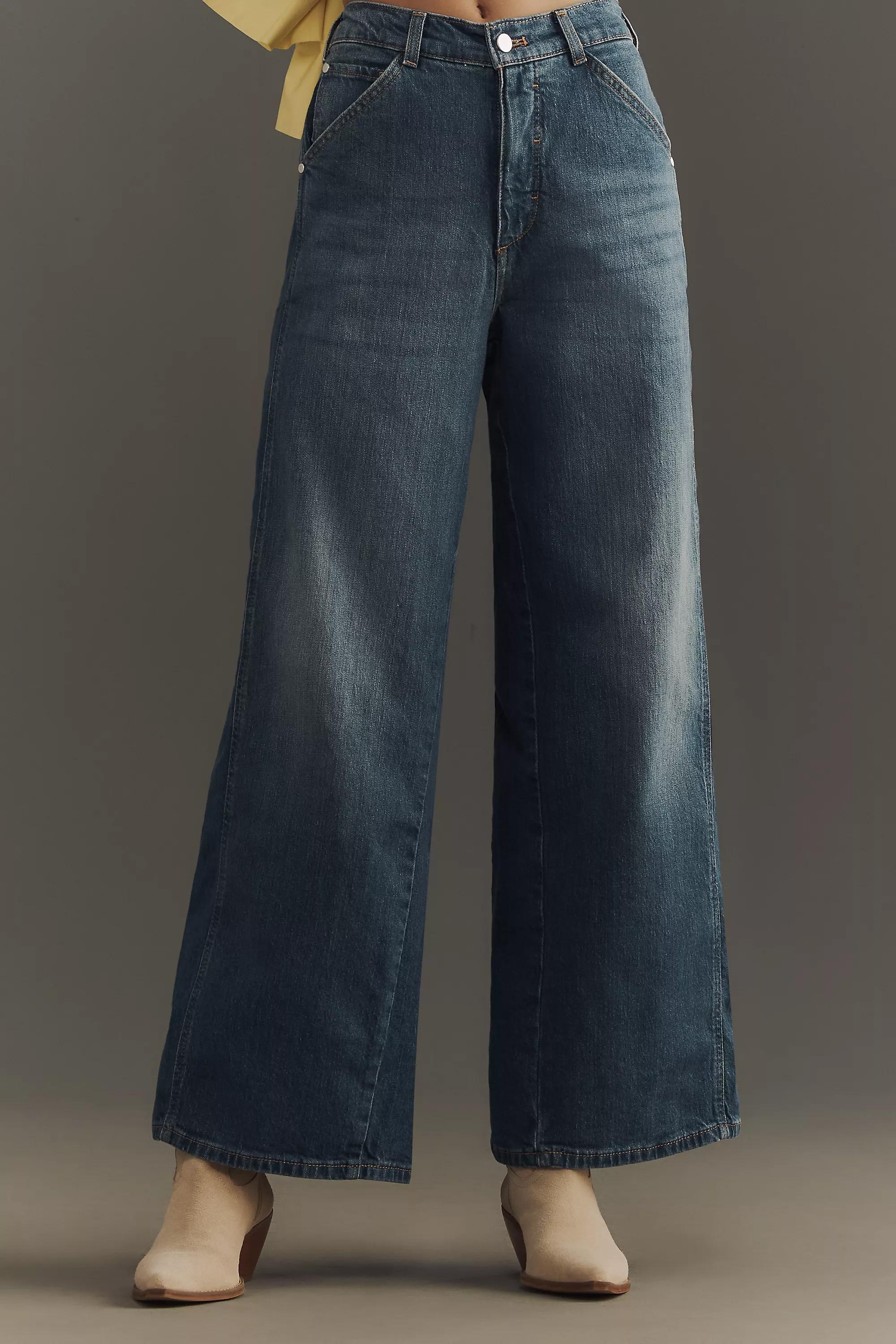 Anthropologie ed Denim Wide-Leg, Navy, , large image number 5