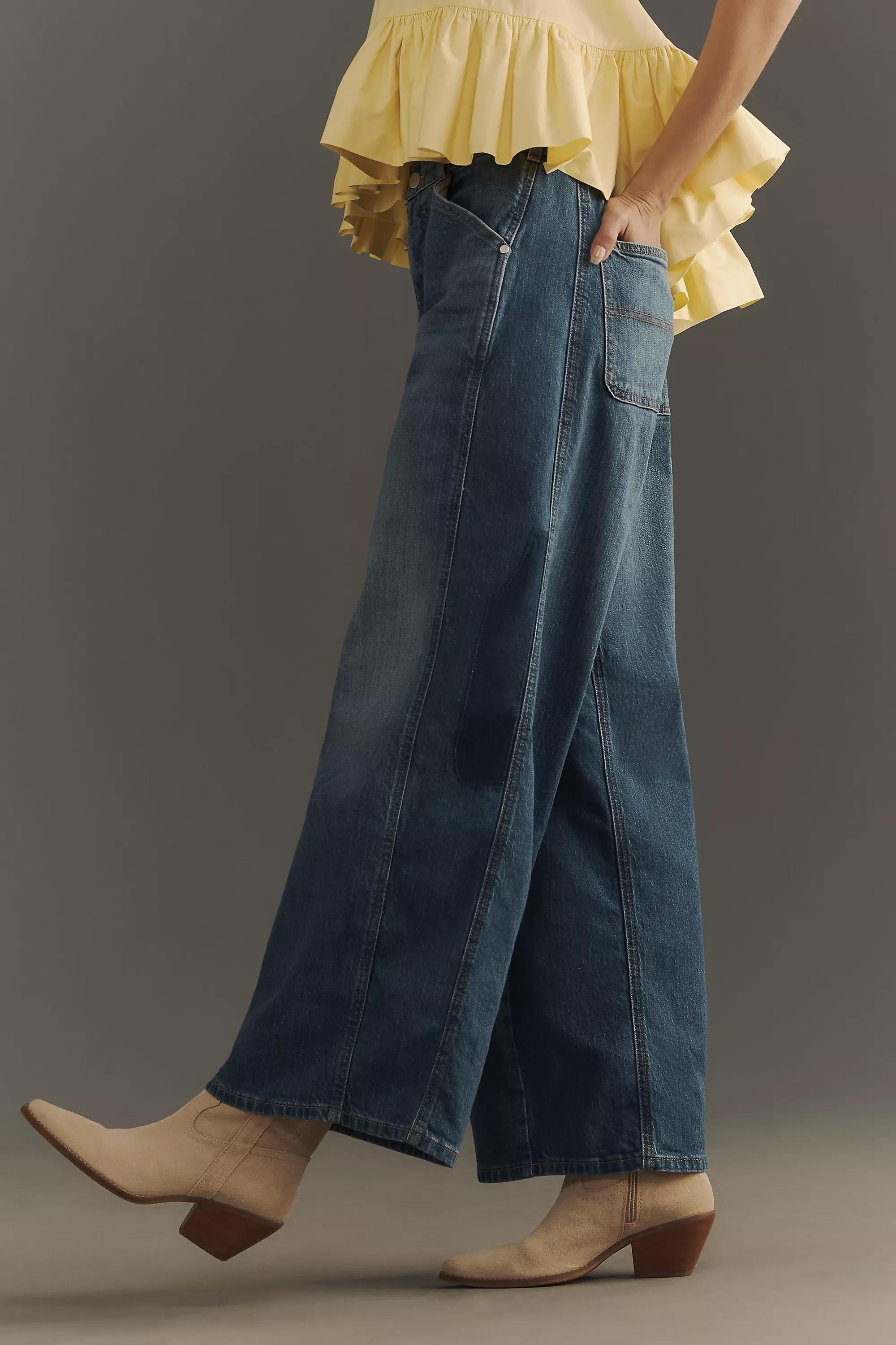 Anthropologie ed Denim Wide-Leg, Navy, , large image number 7