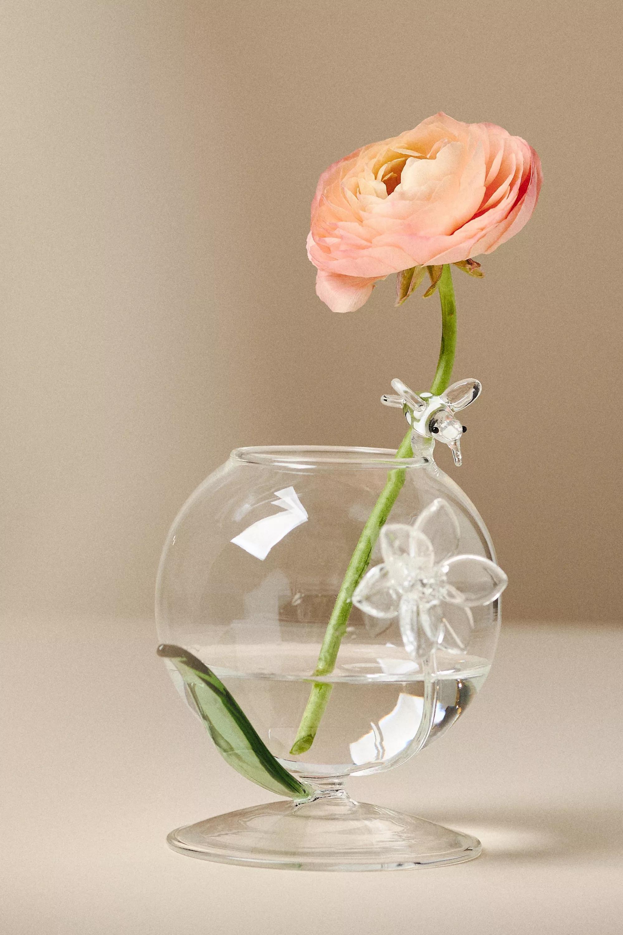CLEAR Ivie Glass Bud Vase, A501_0100, large image number 0