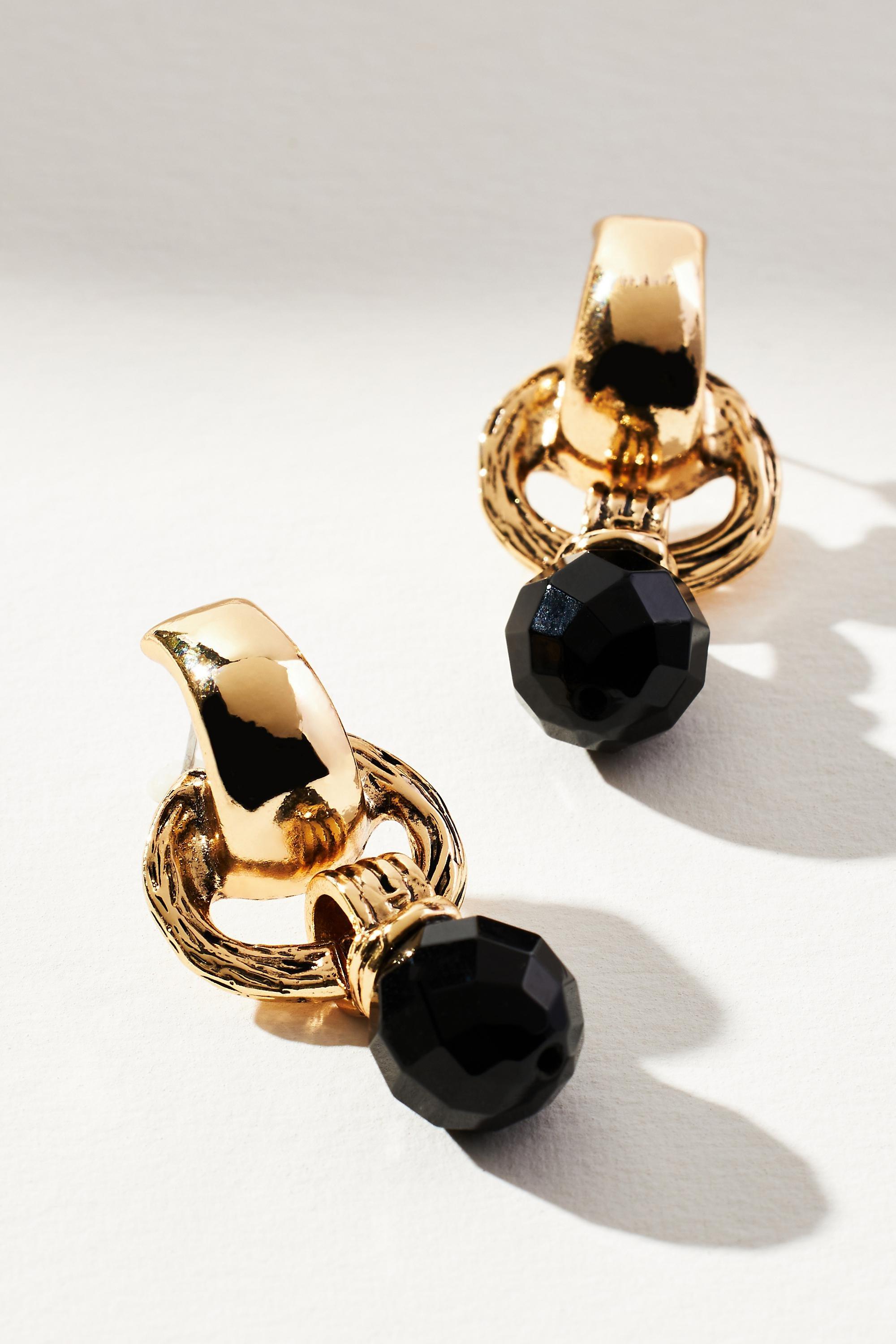 Anthropologie Drop Earrings, Gold, A501_0070, large image number 0