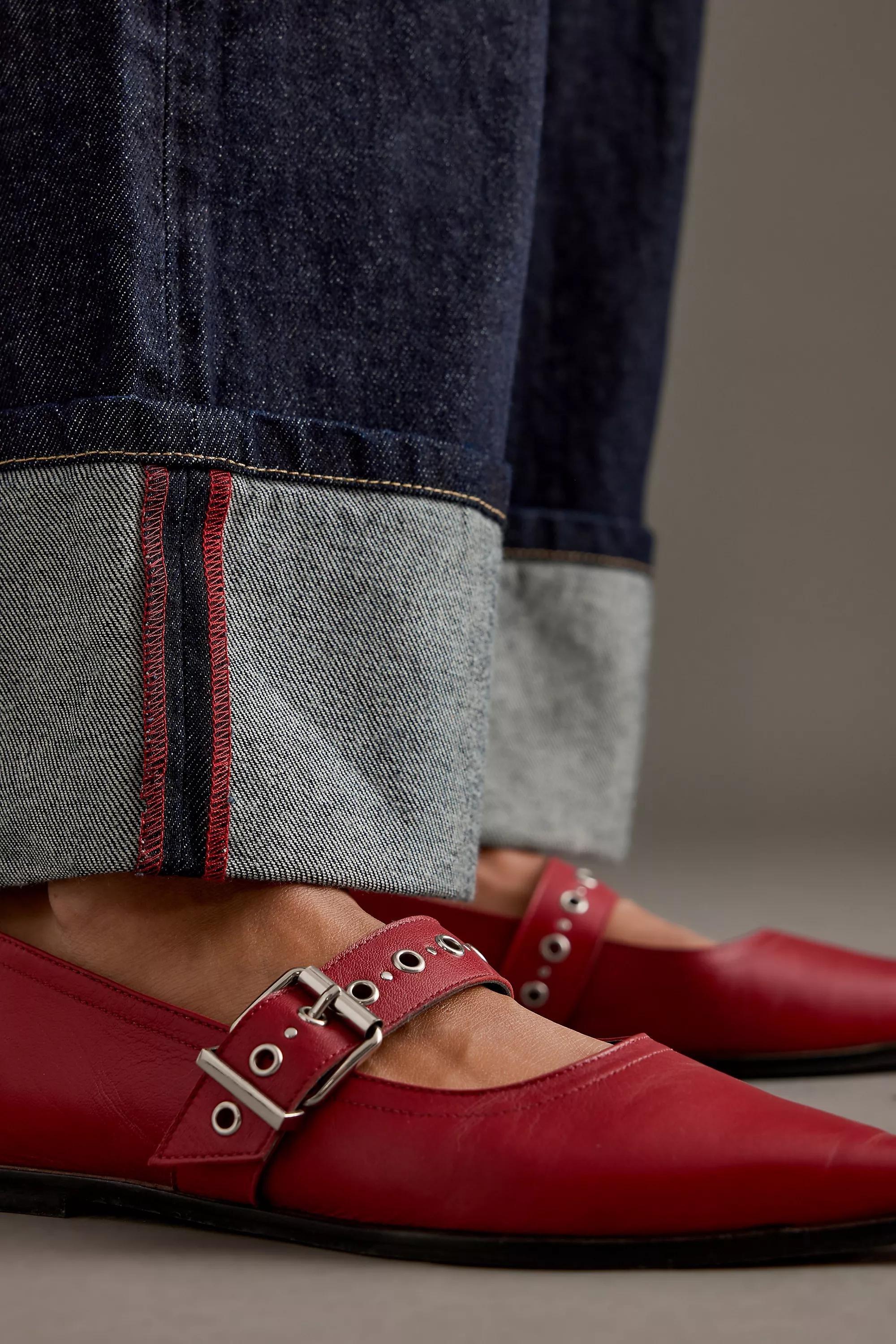 Anthropologie Mary Jane, Red, , large image number 0