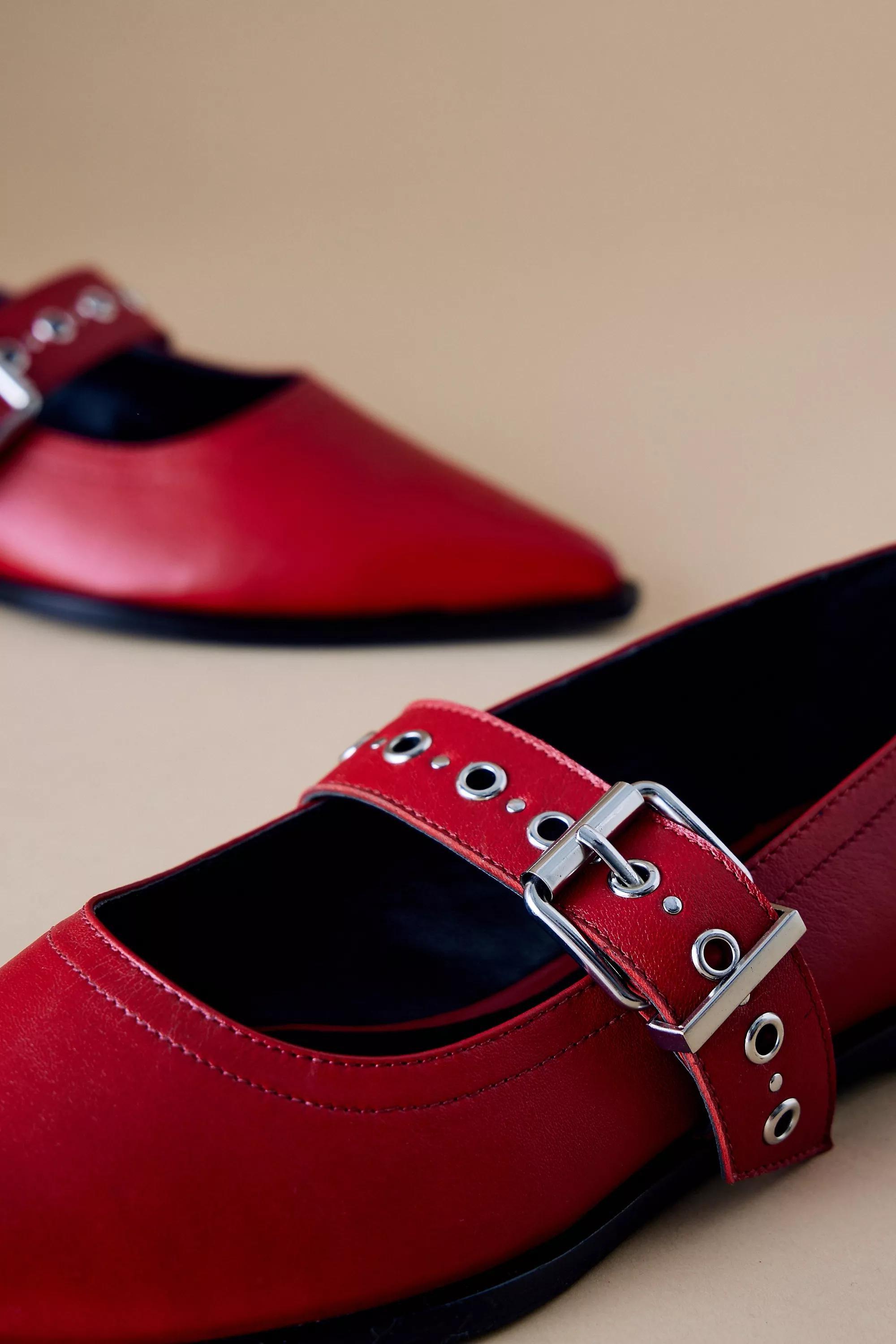Anthropologie Mary Jane, Red, , large image number 5