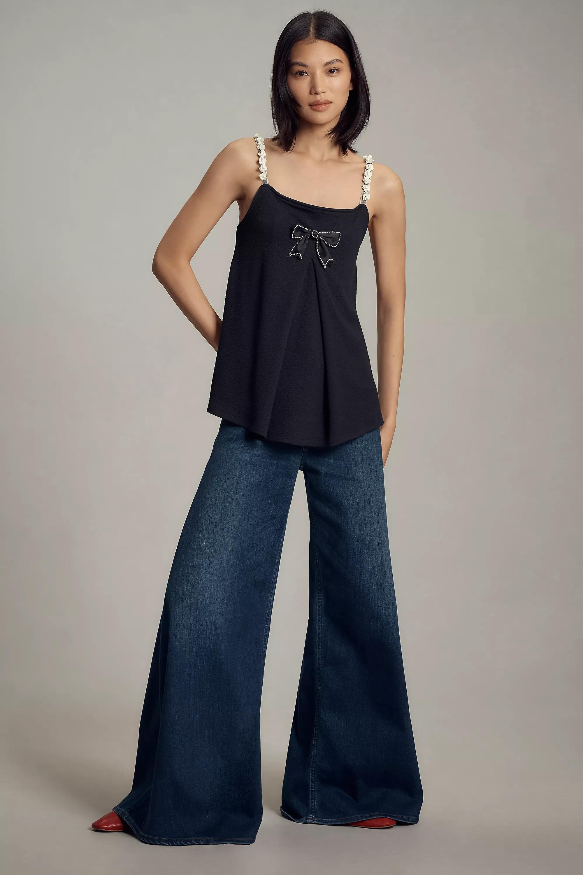 Anthropologie Plain Tank Top, White, , large image number 0