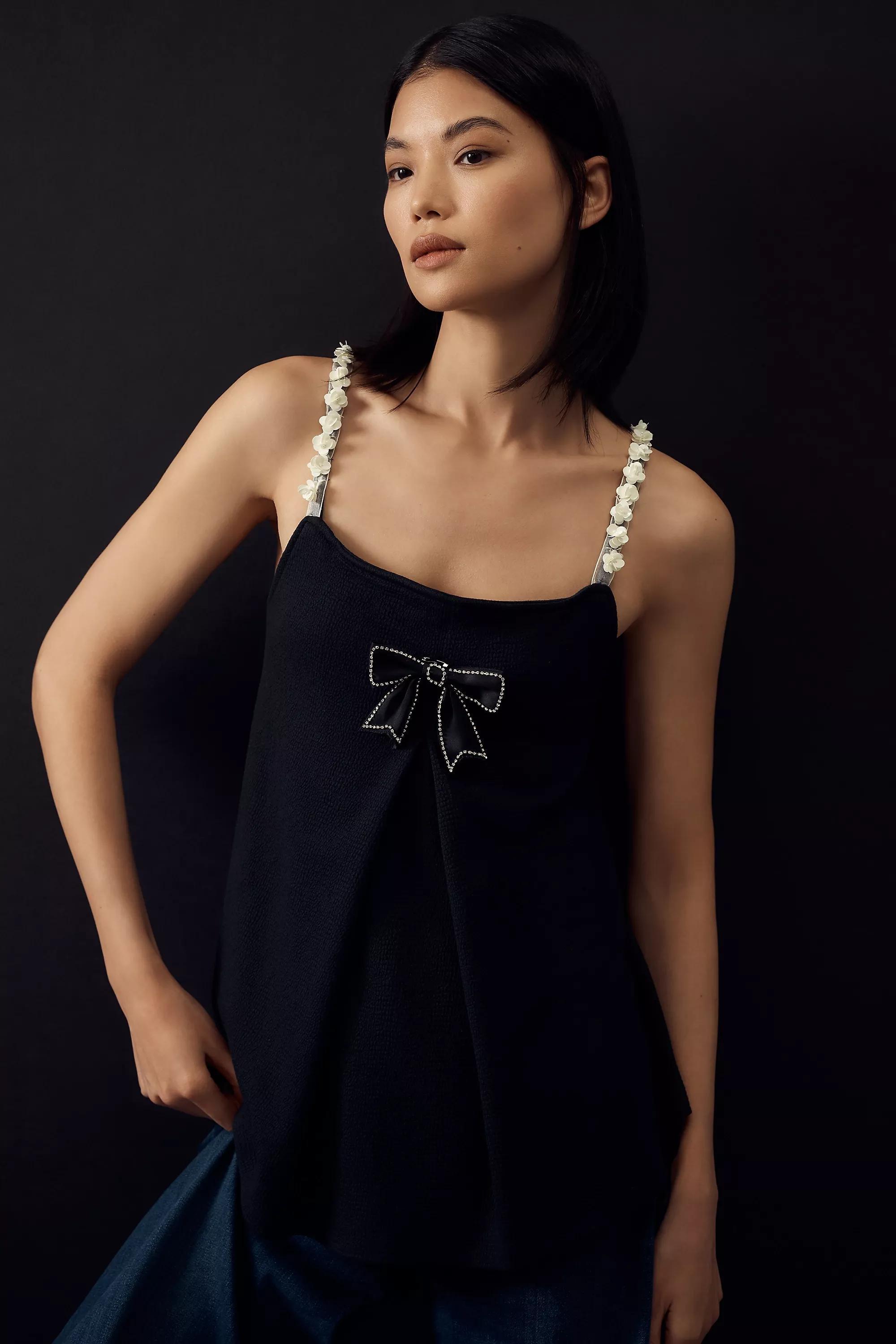 Anthropologie Plain Tank Top, White, , large image number 1
