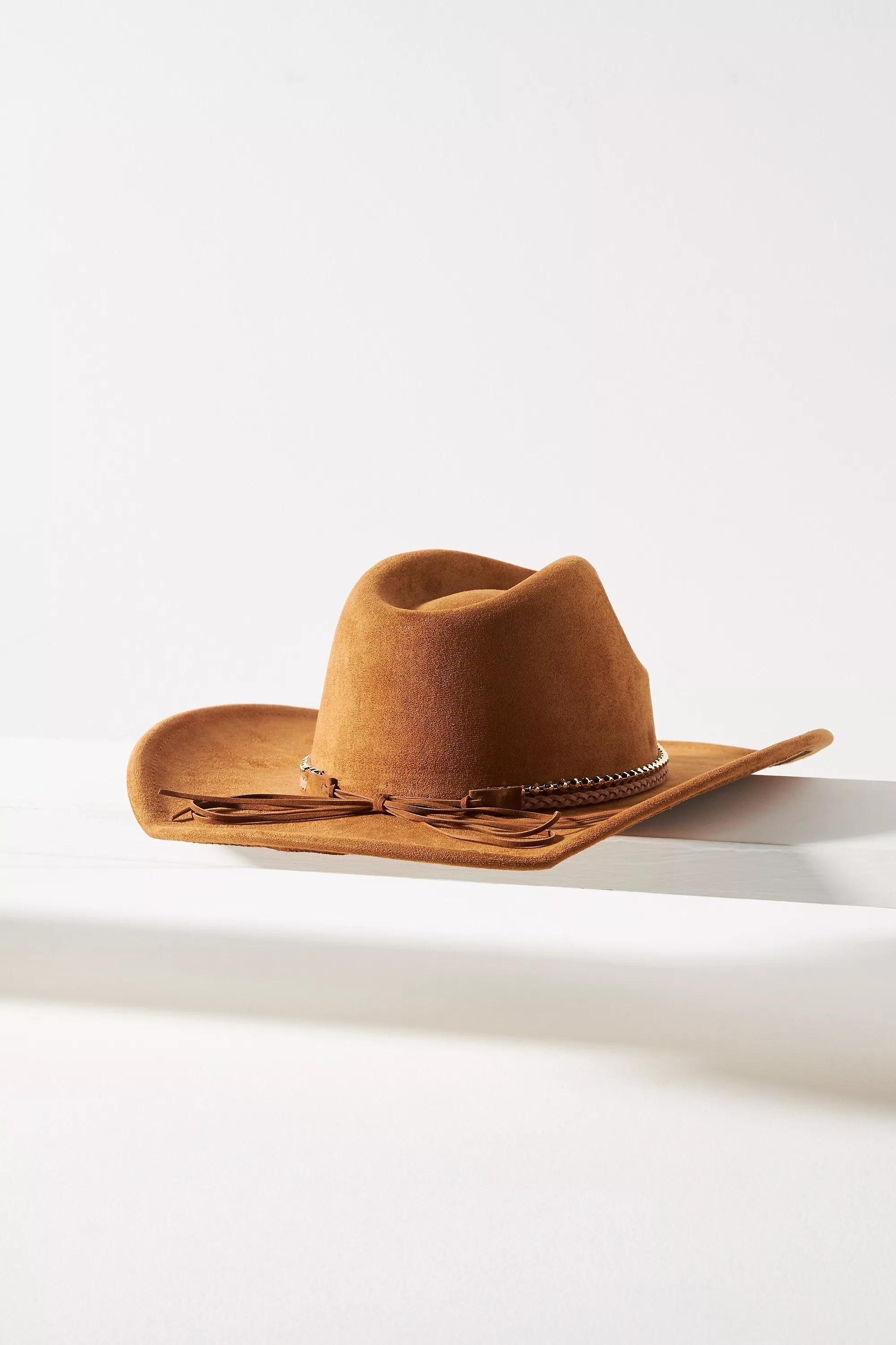 Anthropologie Faux-Suede Rancher, Brown, A501_0025, large image number 0