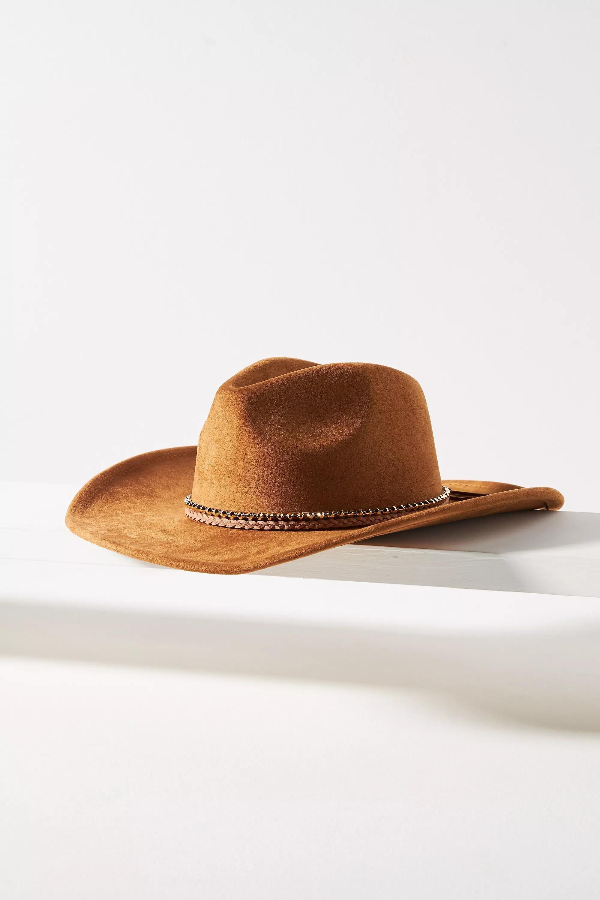 Anthropologie Faux-Suede Rancher, Brown, A501_0025, large image number 1