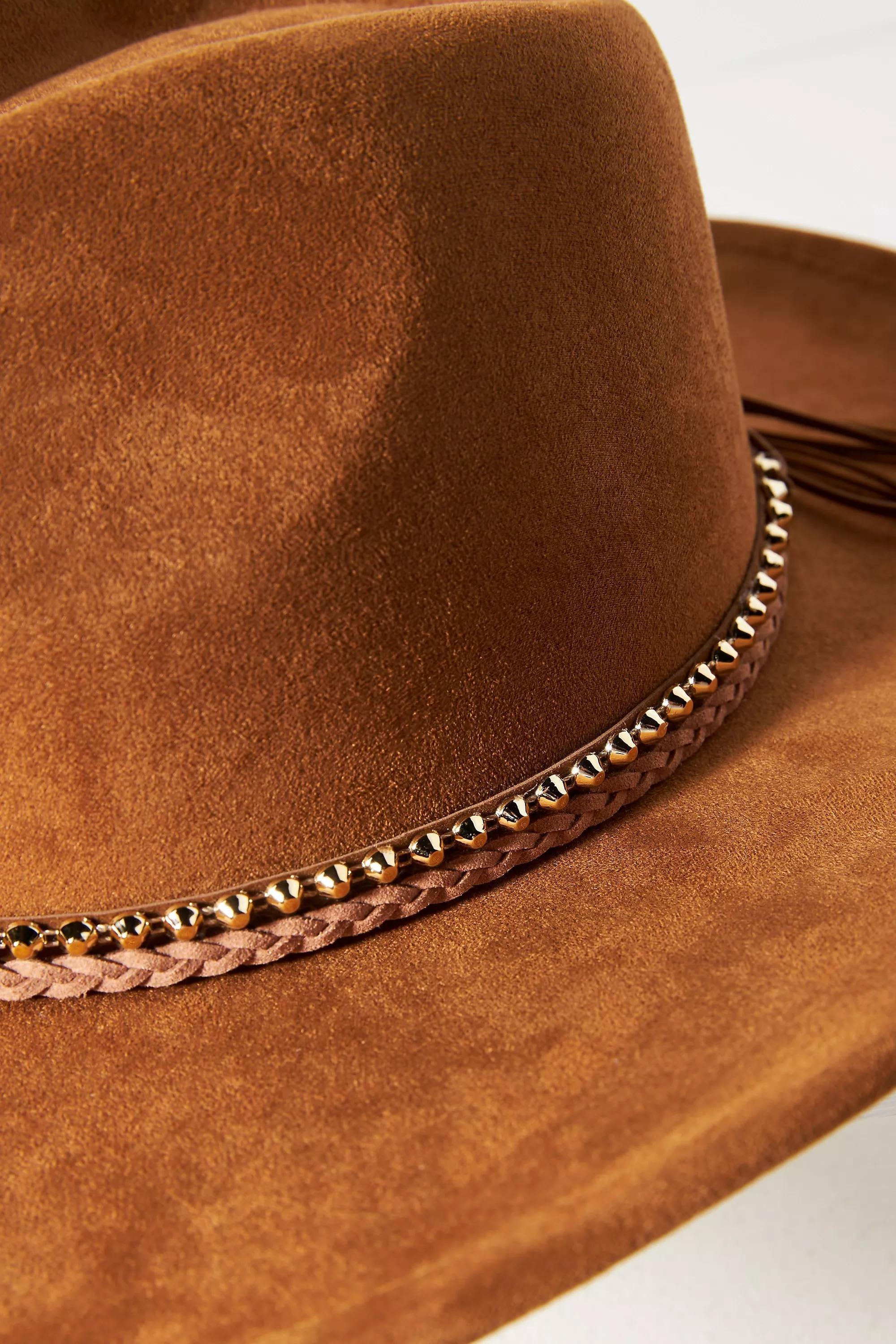 Anthropologie Faux-Suede Rancher, Brown, A501_0025, large image number 3