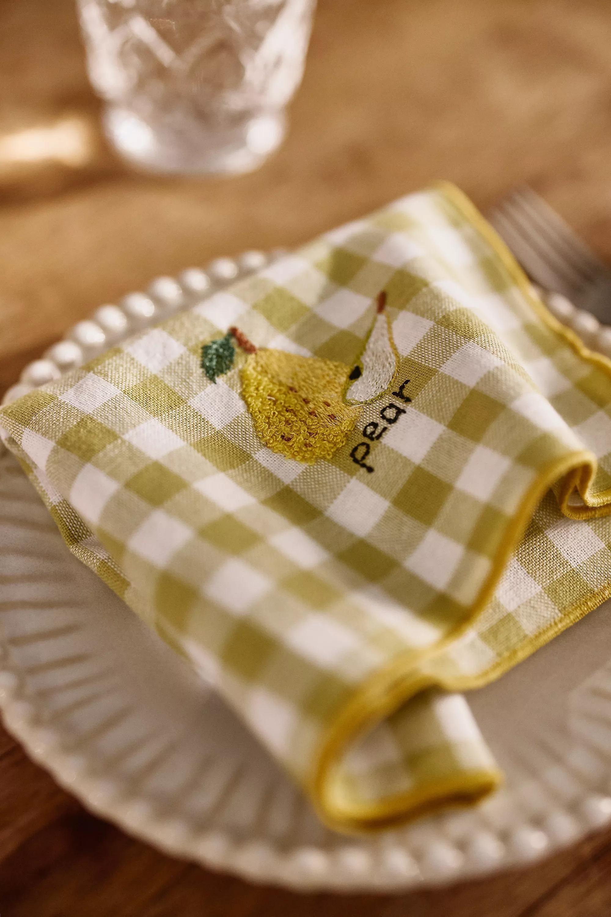 Icon Fruit Napkins, Set Of 4, Multicolour, A501_0000, large image number 2