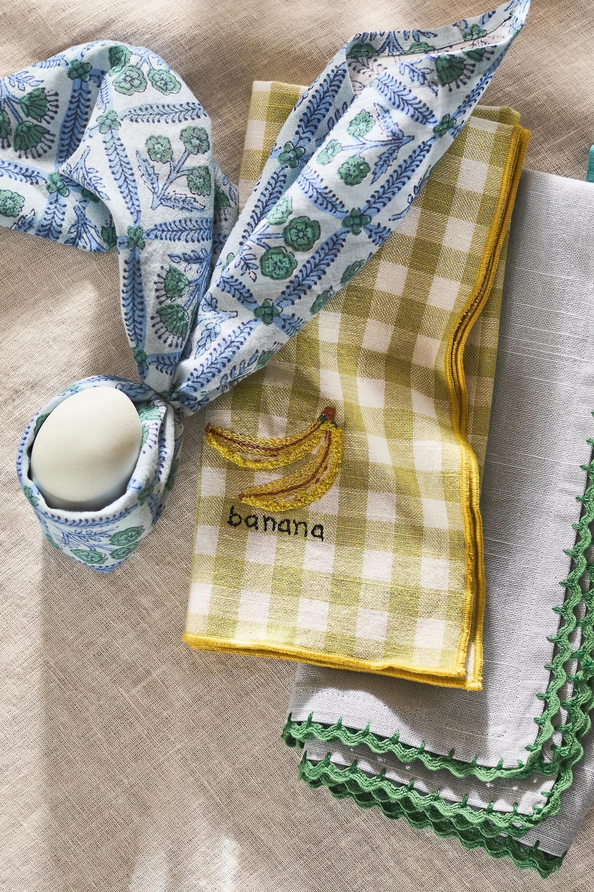 ASSORT Icon Fruit Napkins, Set of 4, A501_0000, large image number 4