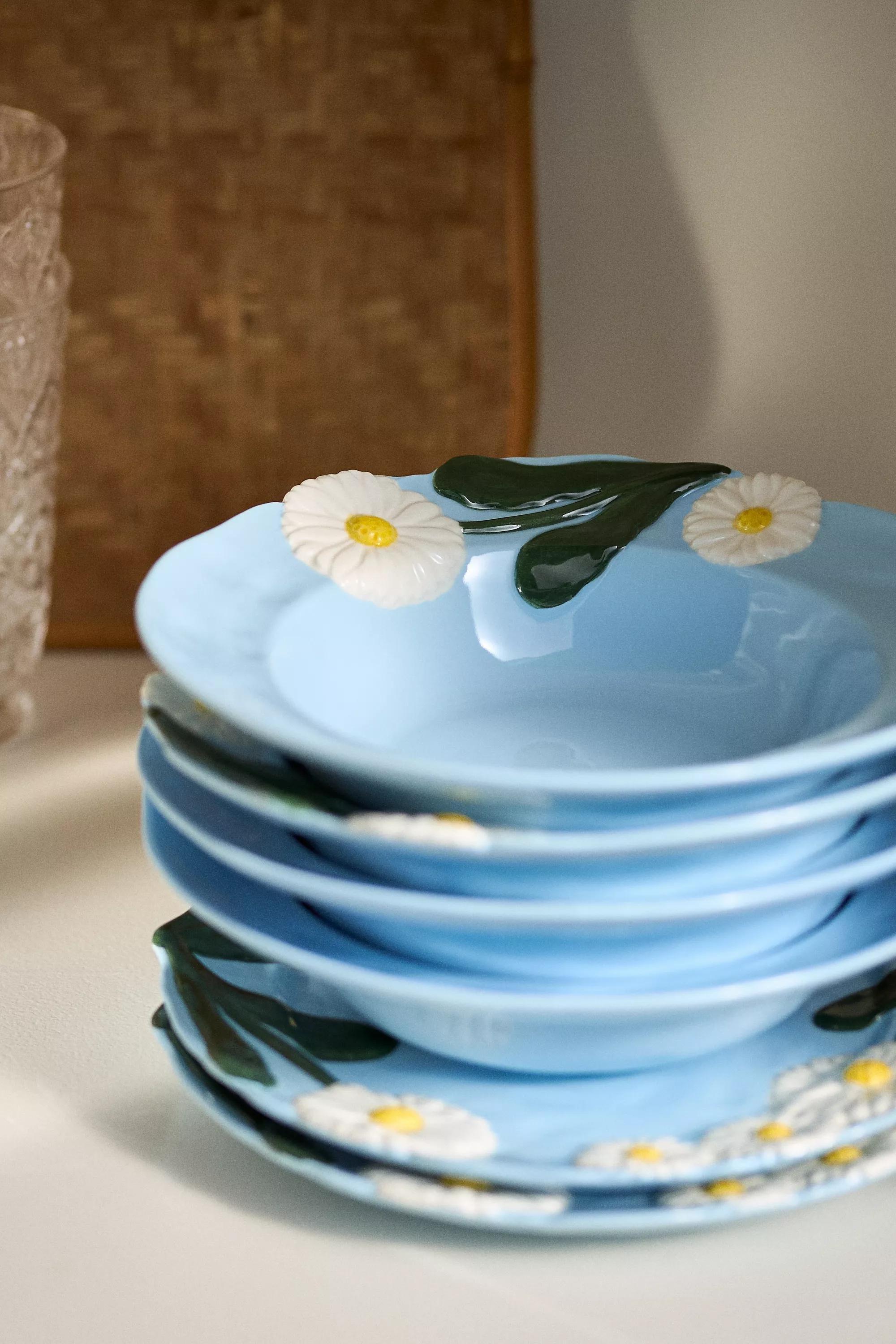 Foster Citrus Stoneware Pasta Bowl, Blue, A501_0045, large image number 0