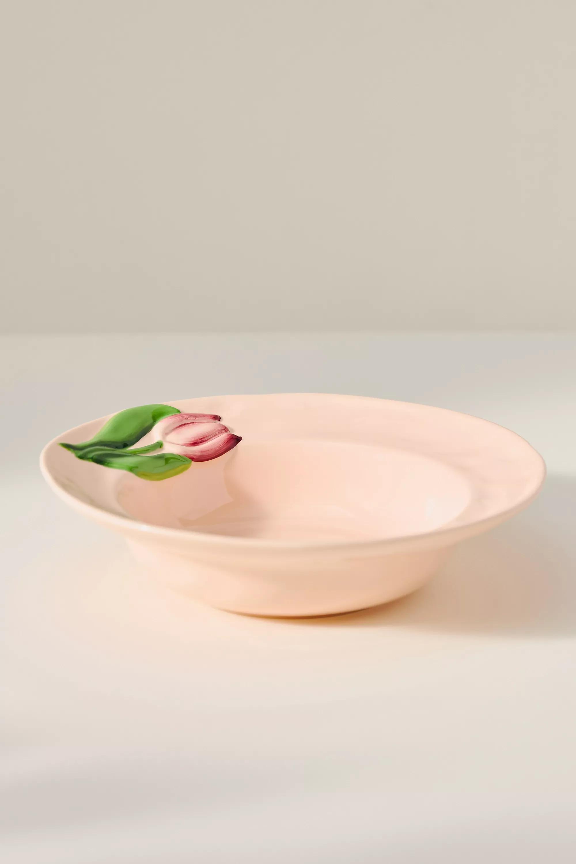Foster Citrus Stoneware Pasta Bowl, Pink, A501_0067, large image number 1