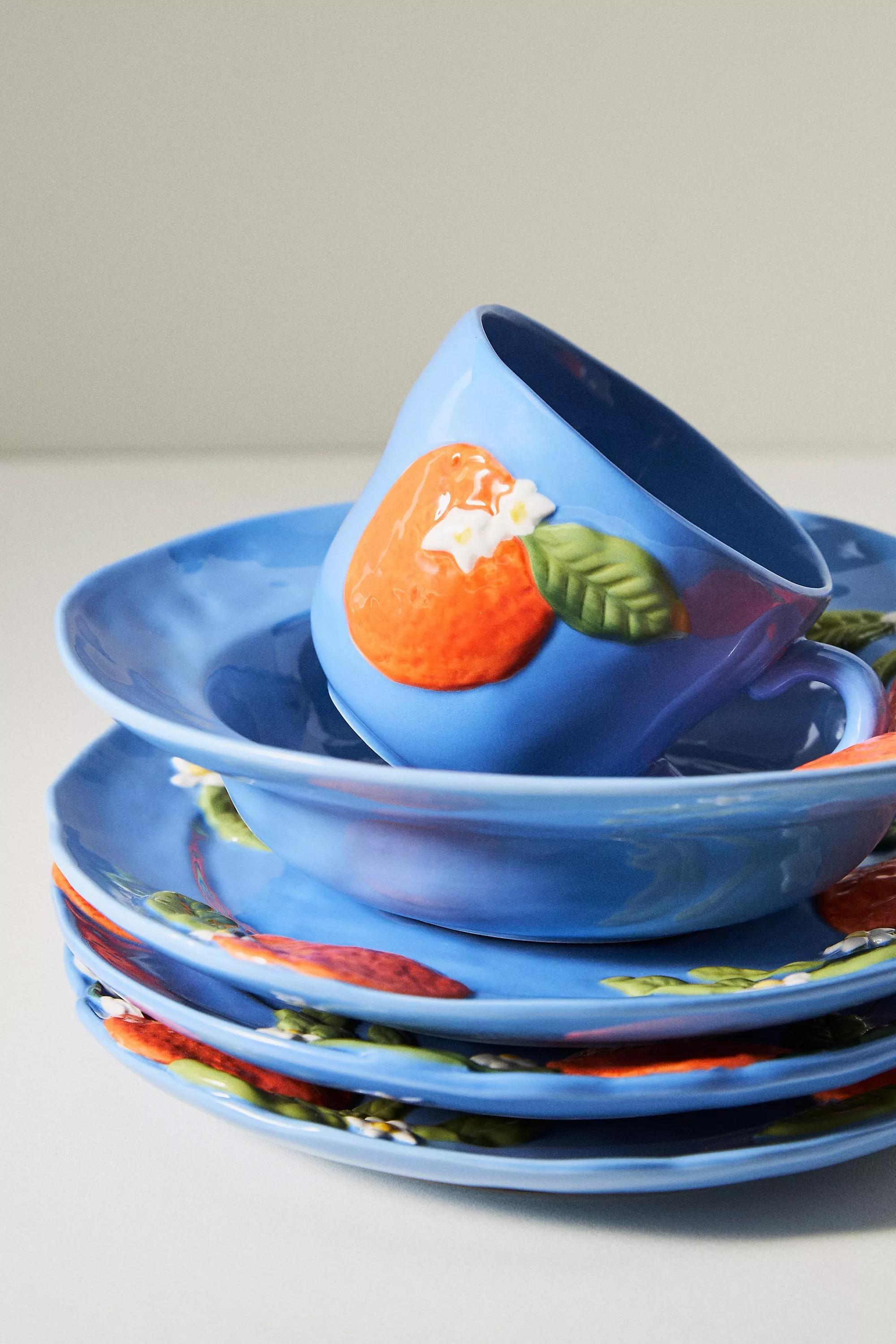 Foster Icon Stoneware Dessert Plate, Blue, A501_0080, large image number 2