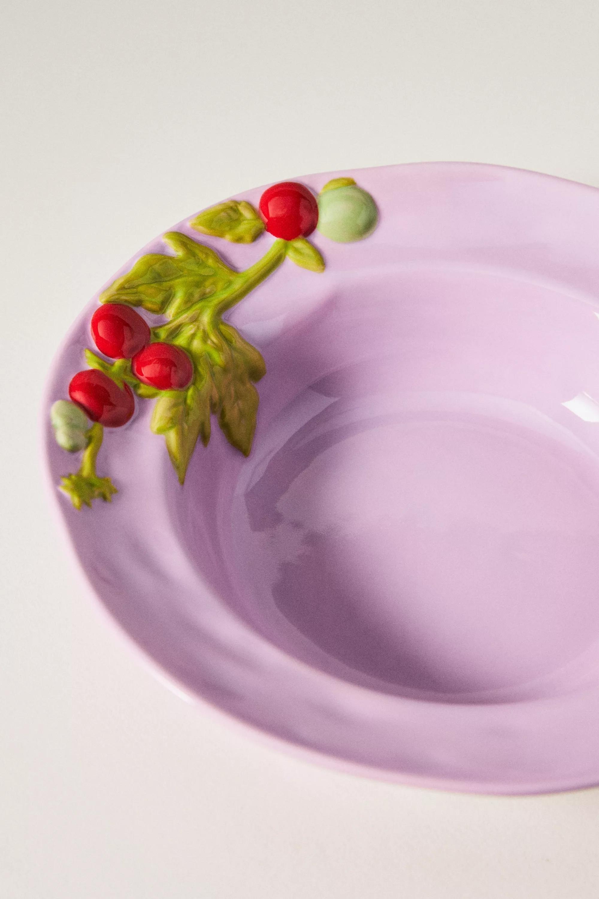 Foster Icon Stoneware Dessert Plate, Pink, A501_0104, large image number 1