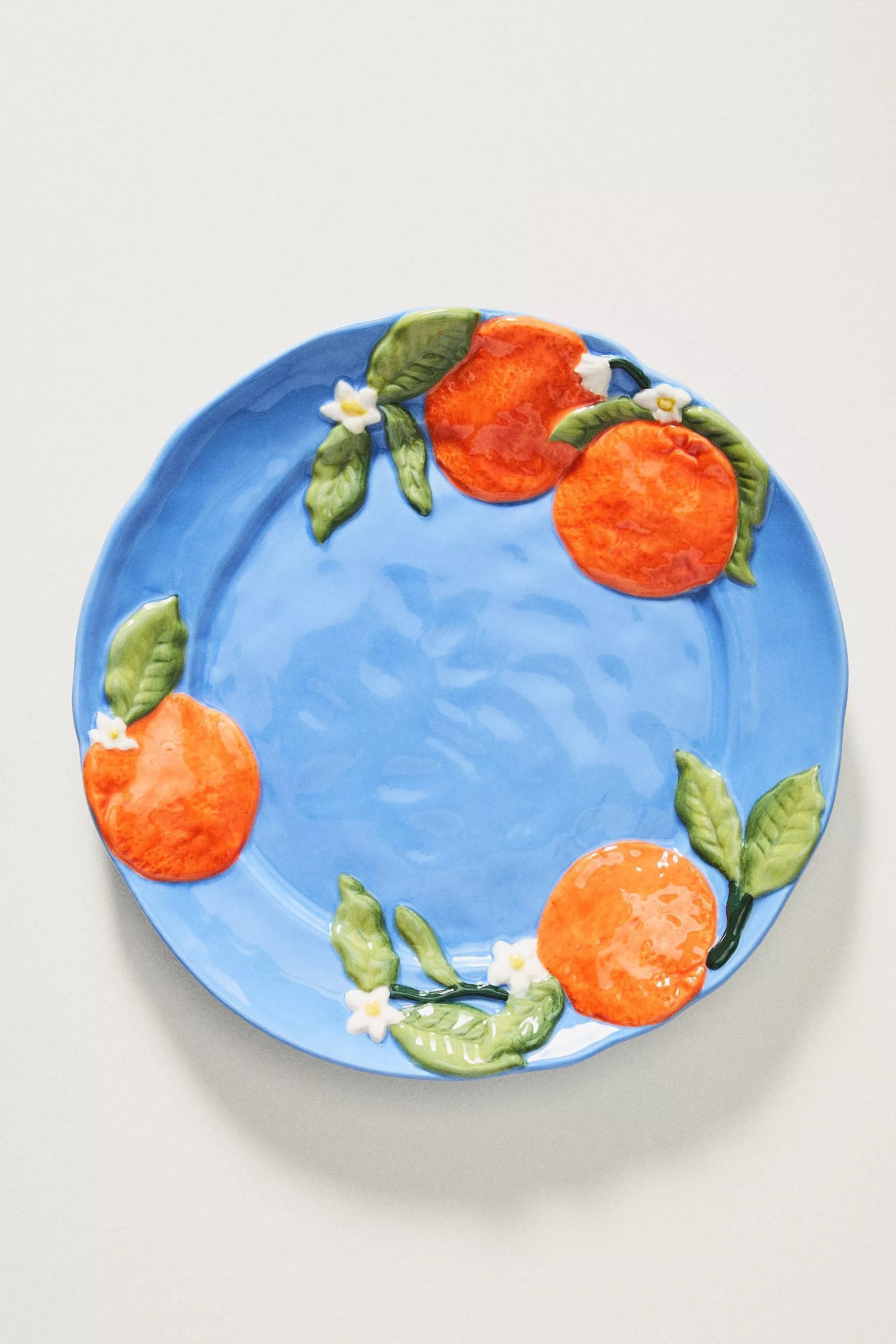 Foster Stoneware Dessert Plate, Orange, A501_0080, large image number 0