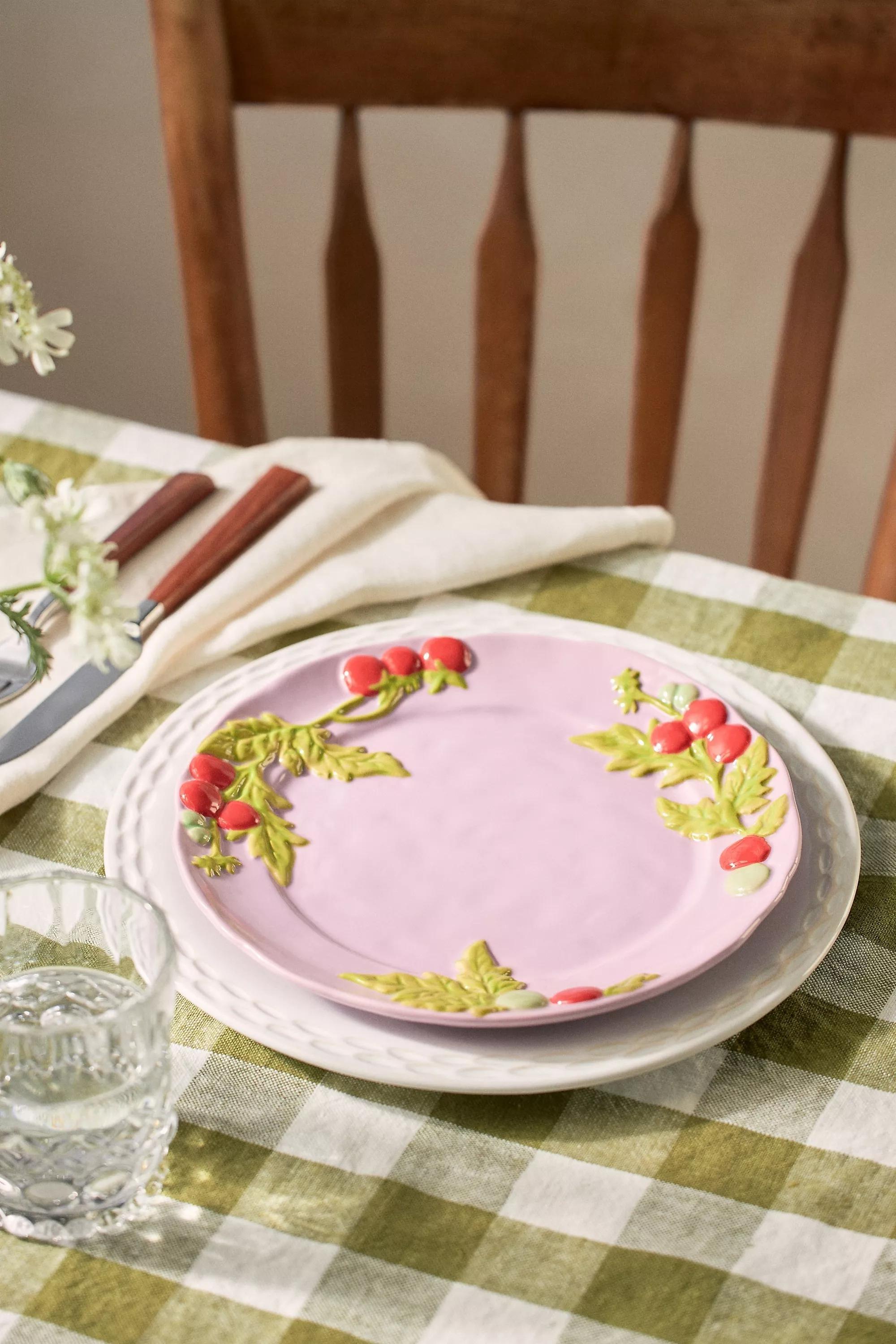 Foster Stoneware Dessert Plate, Purple, A501_0104, large image number 4