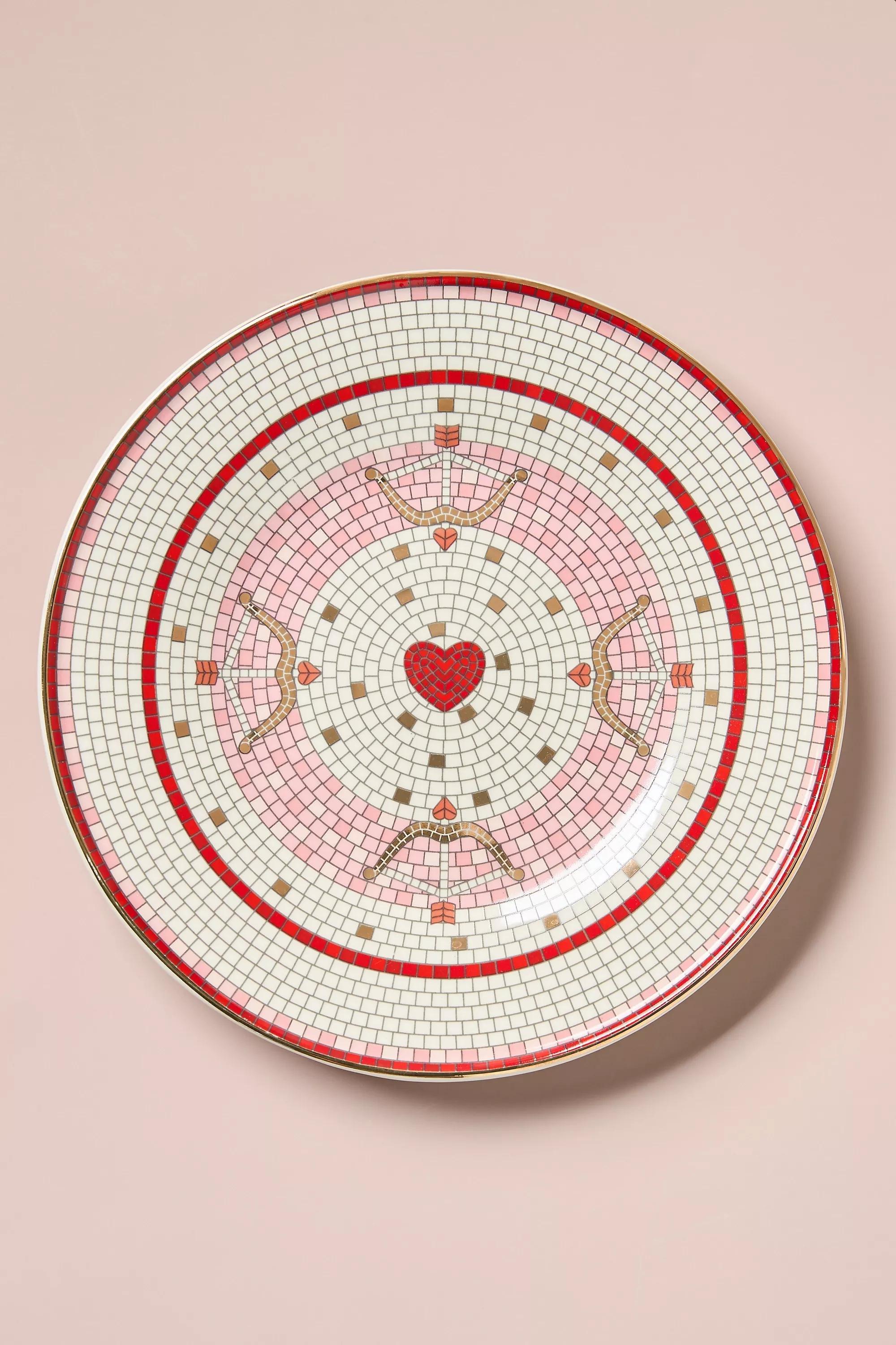 Valentine Bistro Tile Dessert Plate, A501_0060, large image number 0