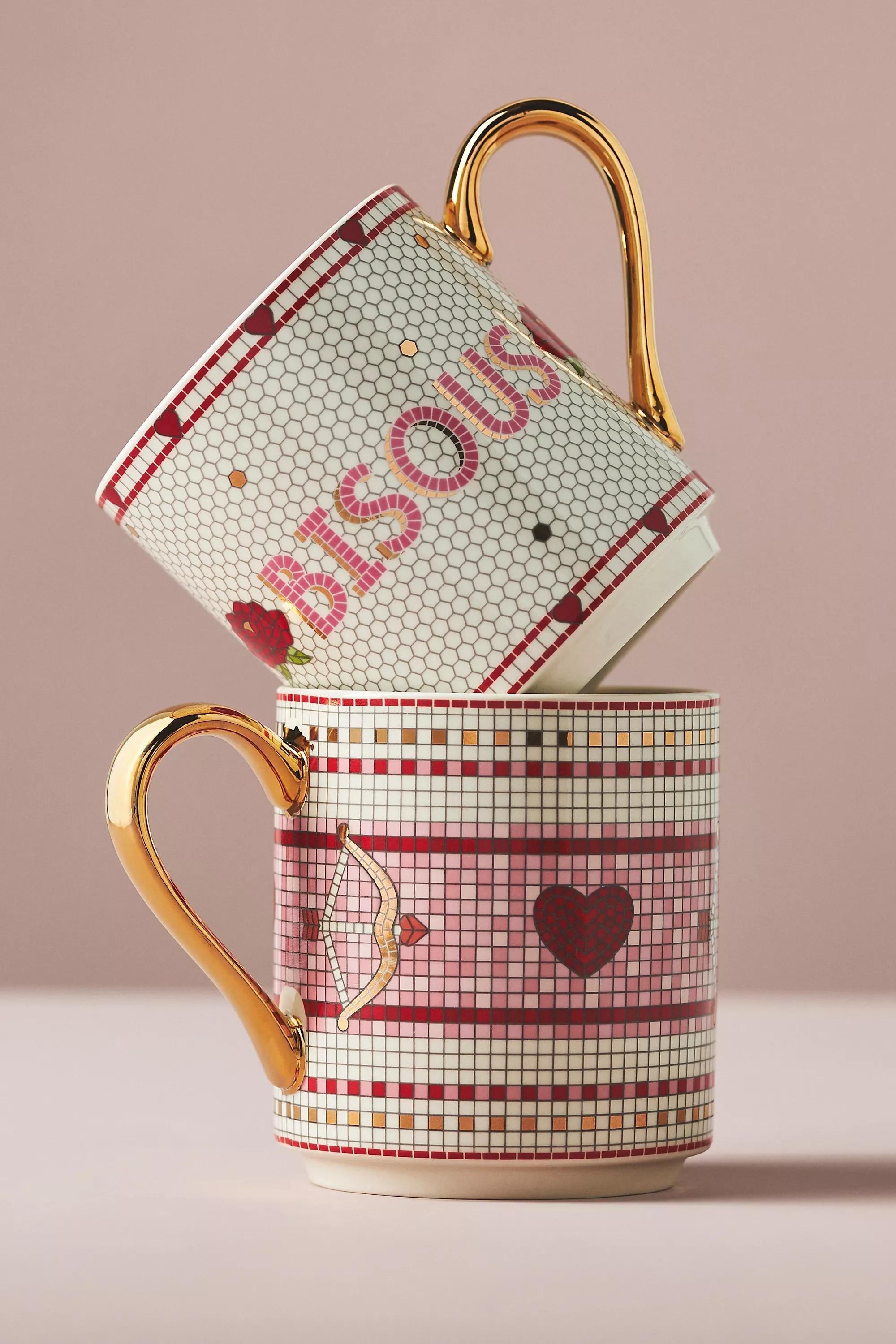 The Bistro Tile Stoneware Mug, Red, A501_0060, large image number 0