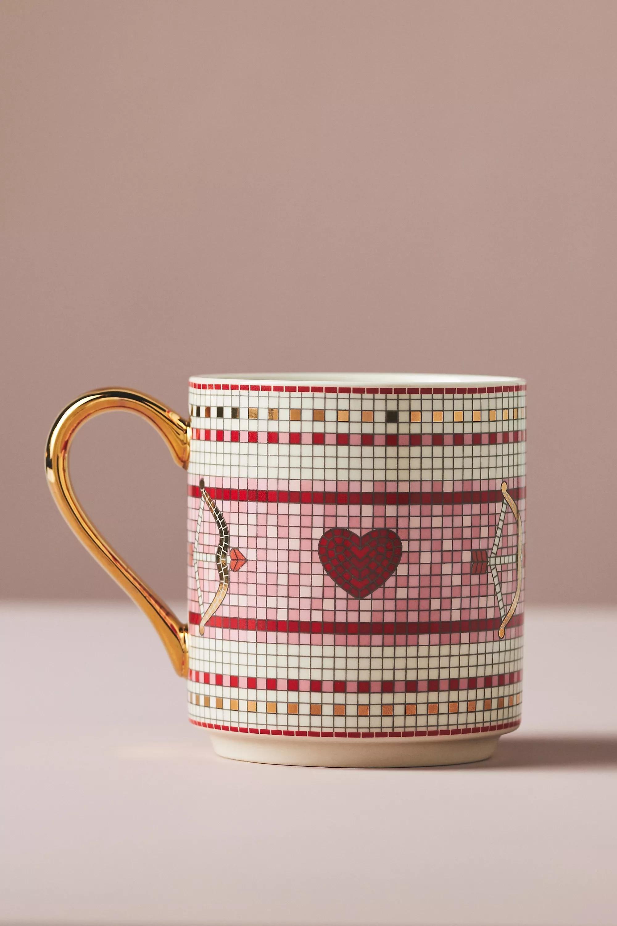 The Bistro Tile Stoneware Mug, Red, A501_0060, large image number 1