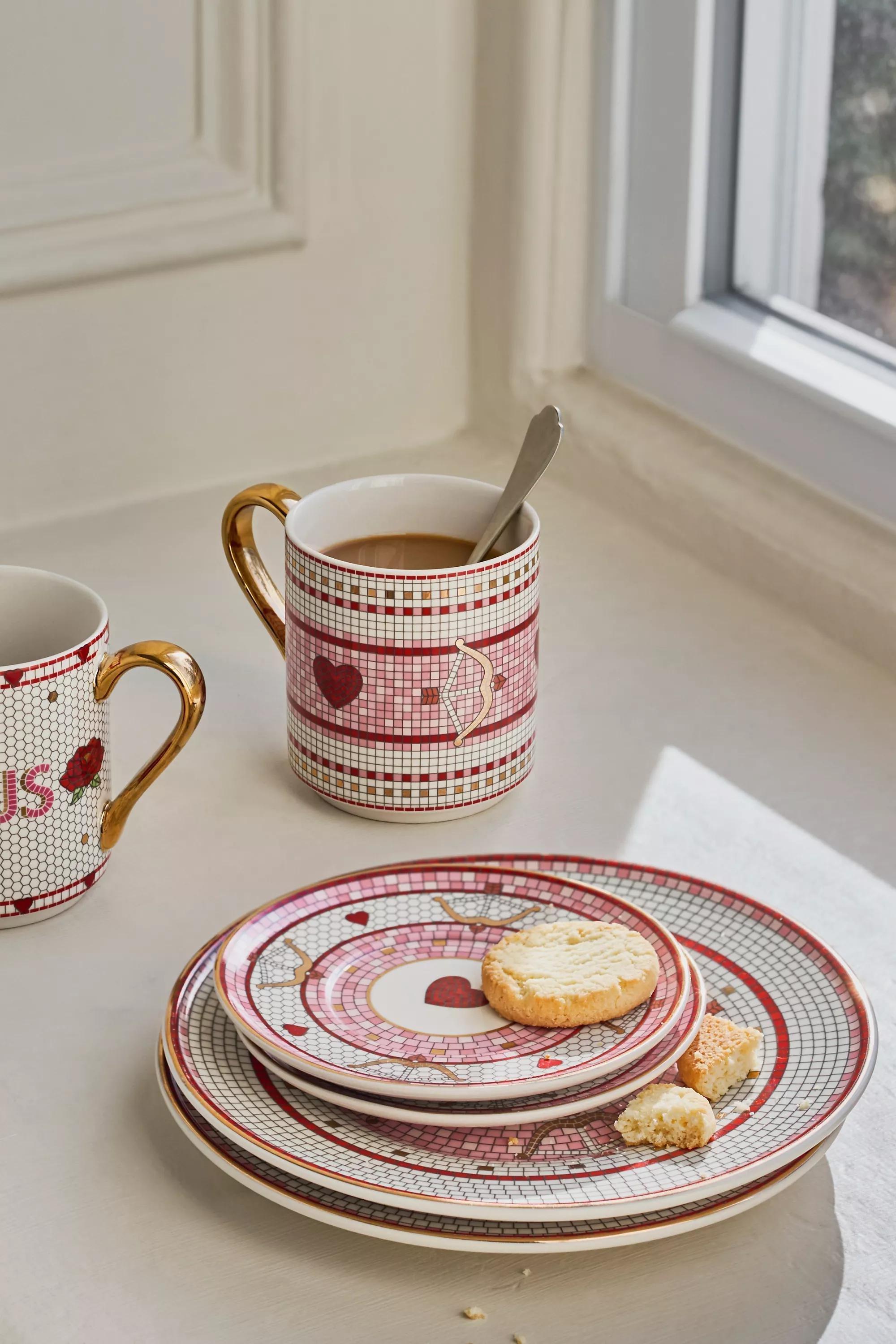 The Bistro Tile Stoneware Mug, Red, A501_0060, large image number 3