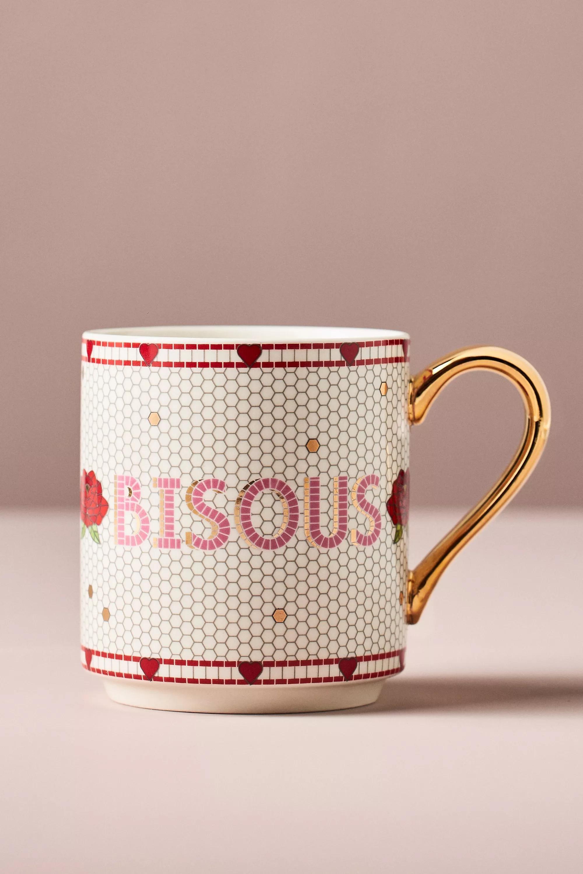 The Bistro Tile Stoneware Mug, Pink, A501_0066, large image number 0