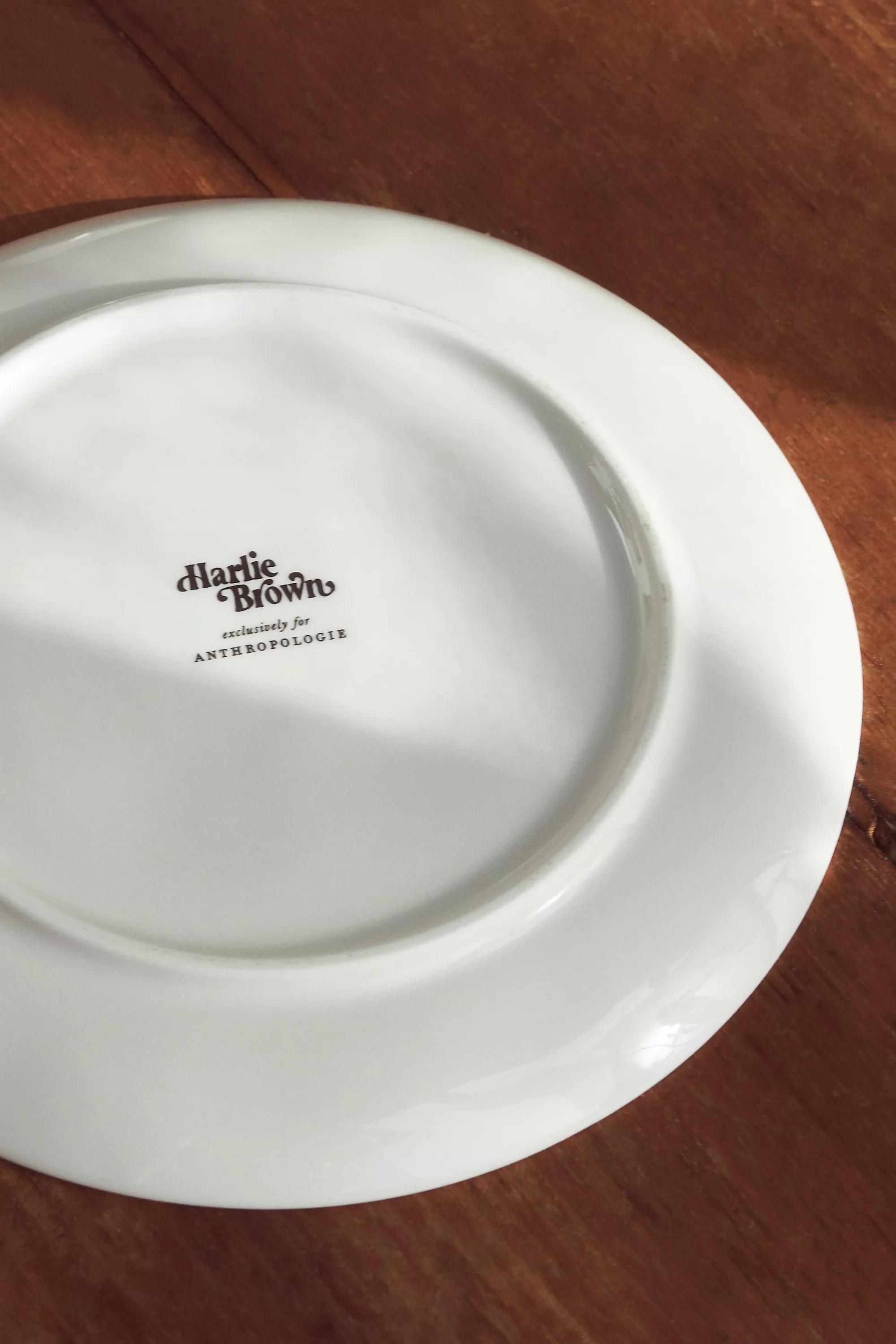 Harlie Brown Studio Belle Stoneware Dessert Plate, Red, A501_0062, large image number 1