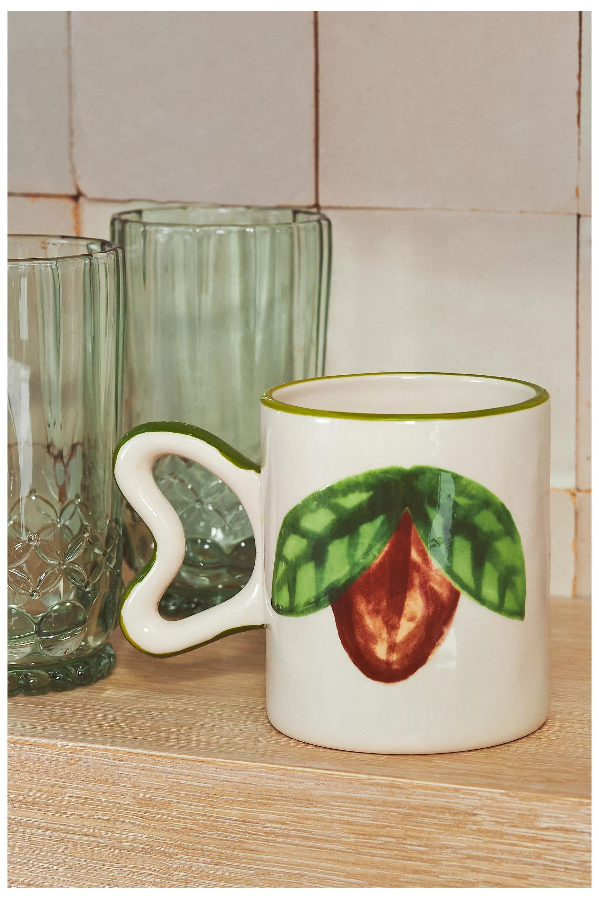 Harlie Brown Studio Belle Stoneware Dessert Plate, Green, A501_0026, large image number 2