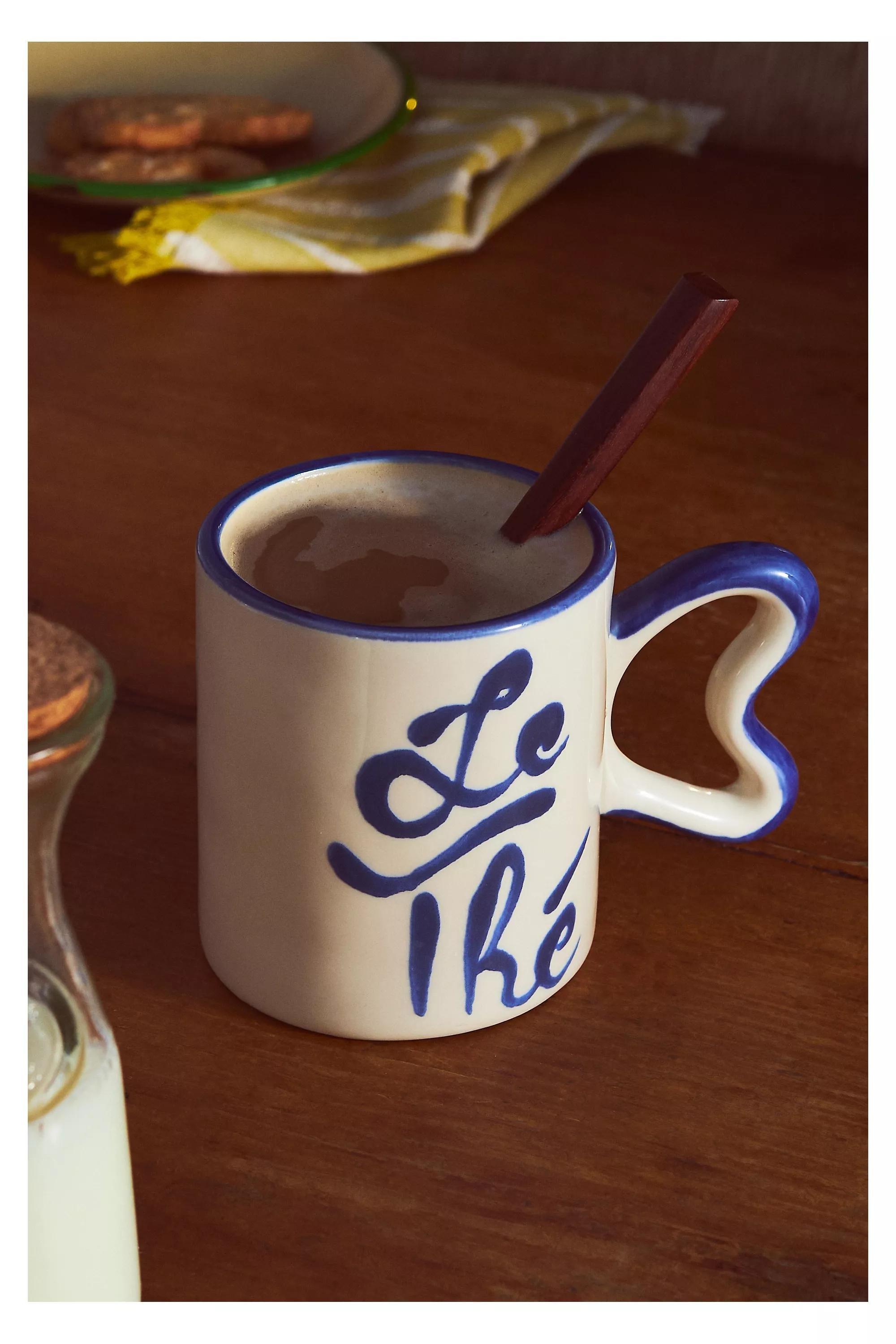 Harlie Brown Studio Belle Stoneware Mug, Green, A501_0030, large image number 0