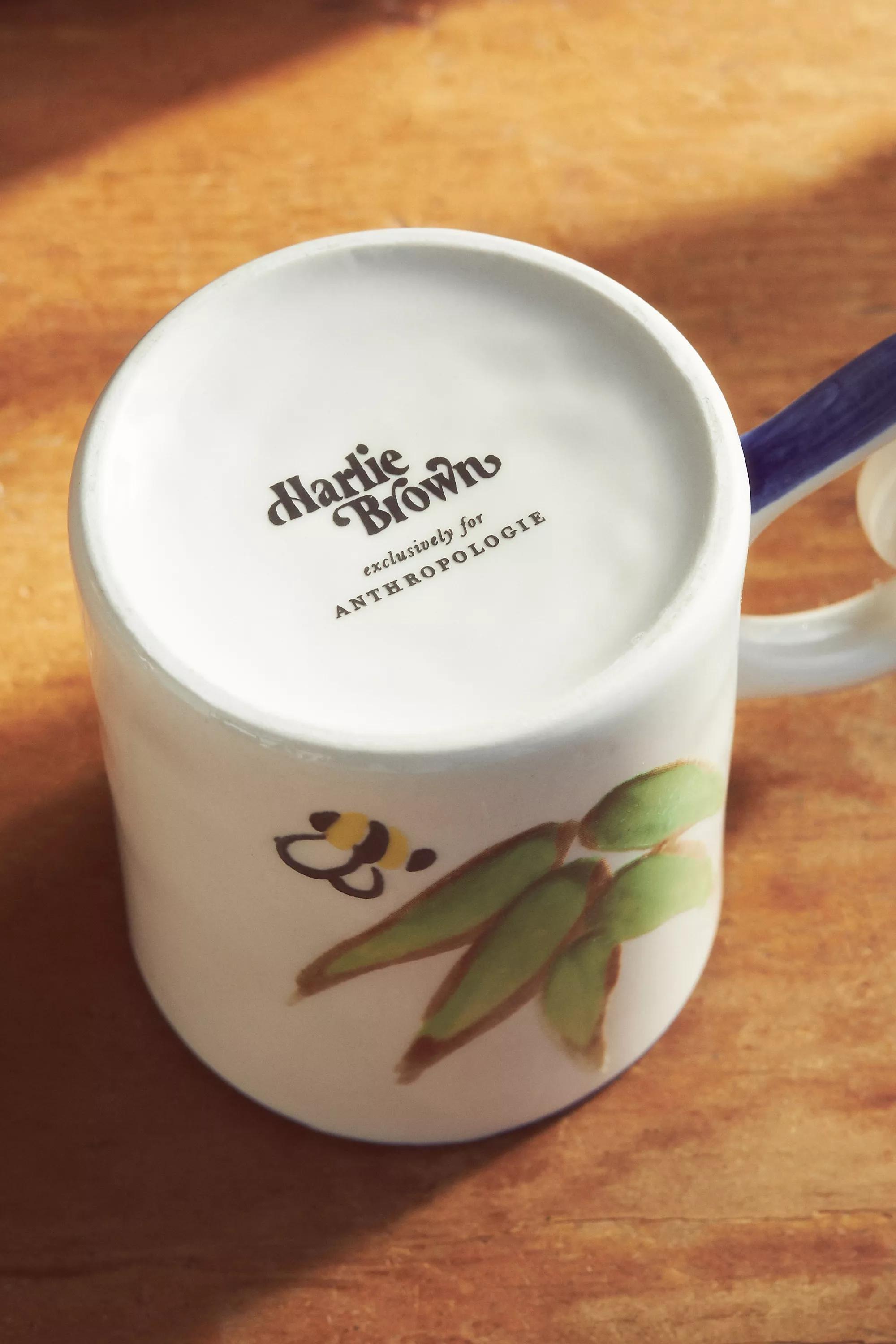 Harlie Brown Studio Belle Stoneware Mug, Green, A501_0030, large image number 1