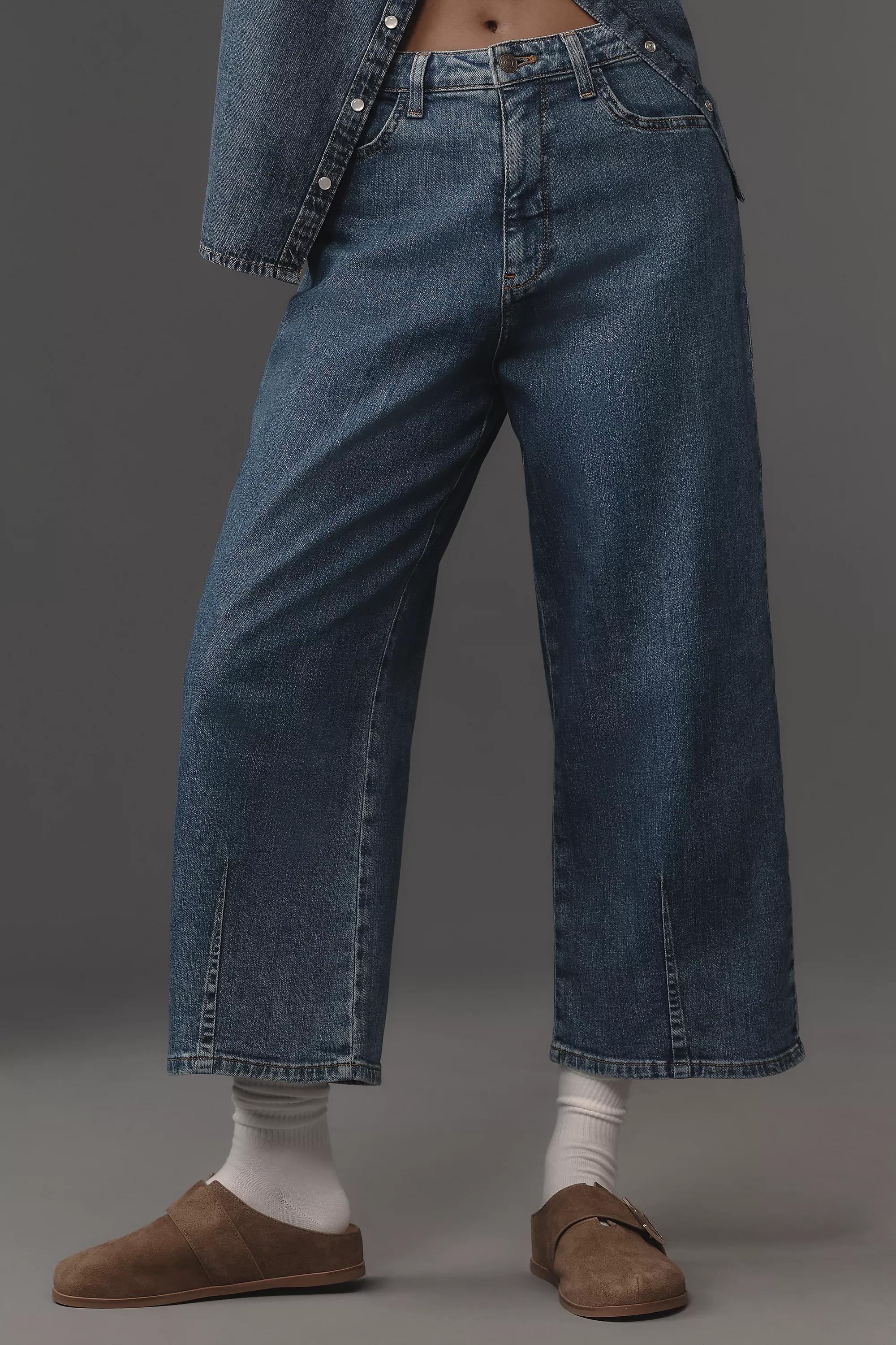 Anthropologie ed Denim Wide-Leg, Navy, A501_0091, large image number 3