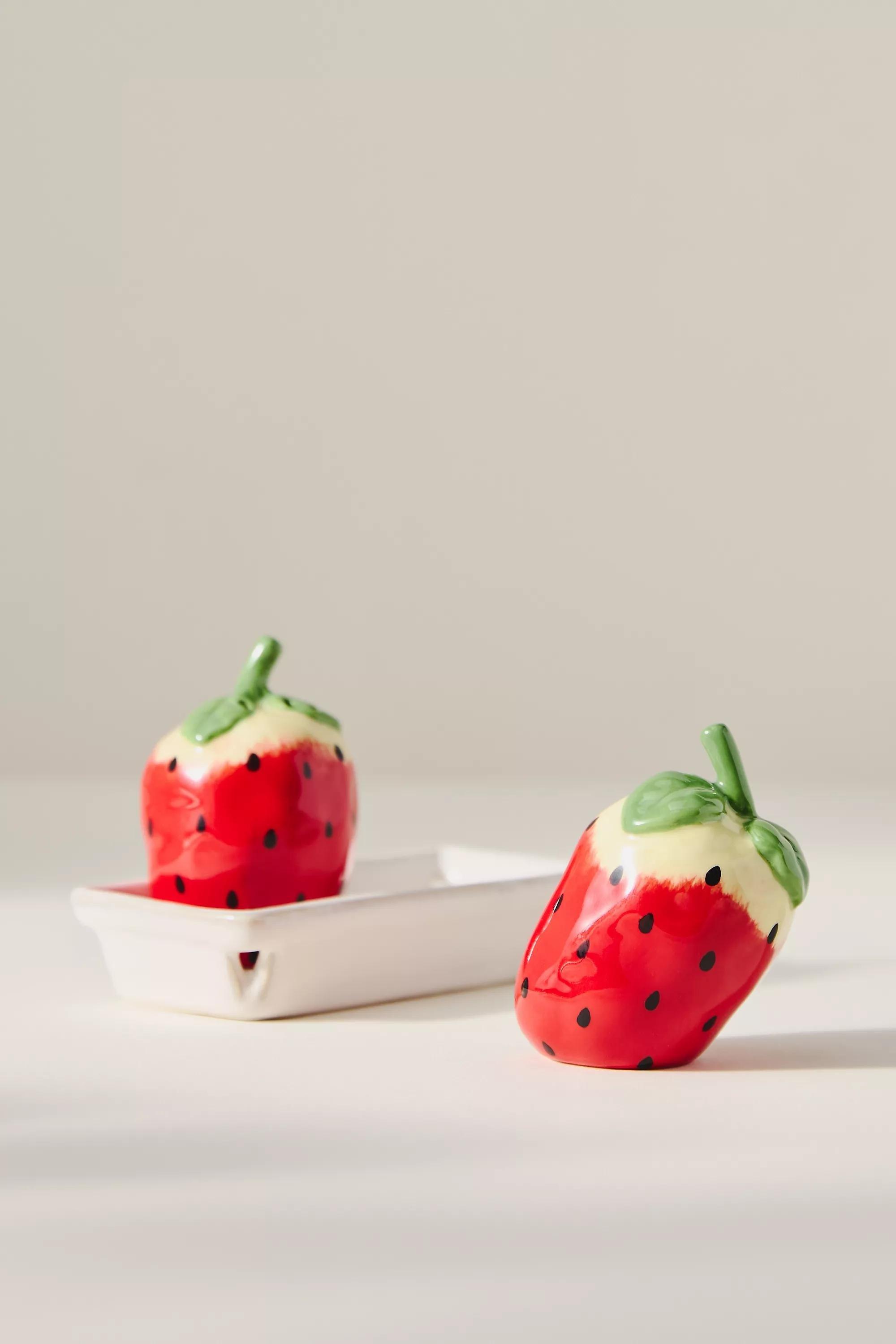 Foster Strawberry Salt & Pepper Shakers, Red, A501_0060, large image number 2