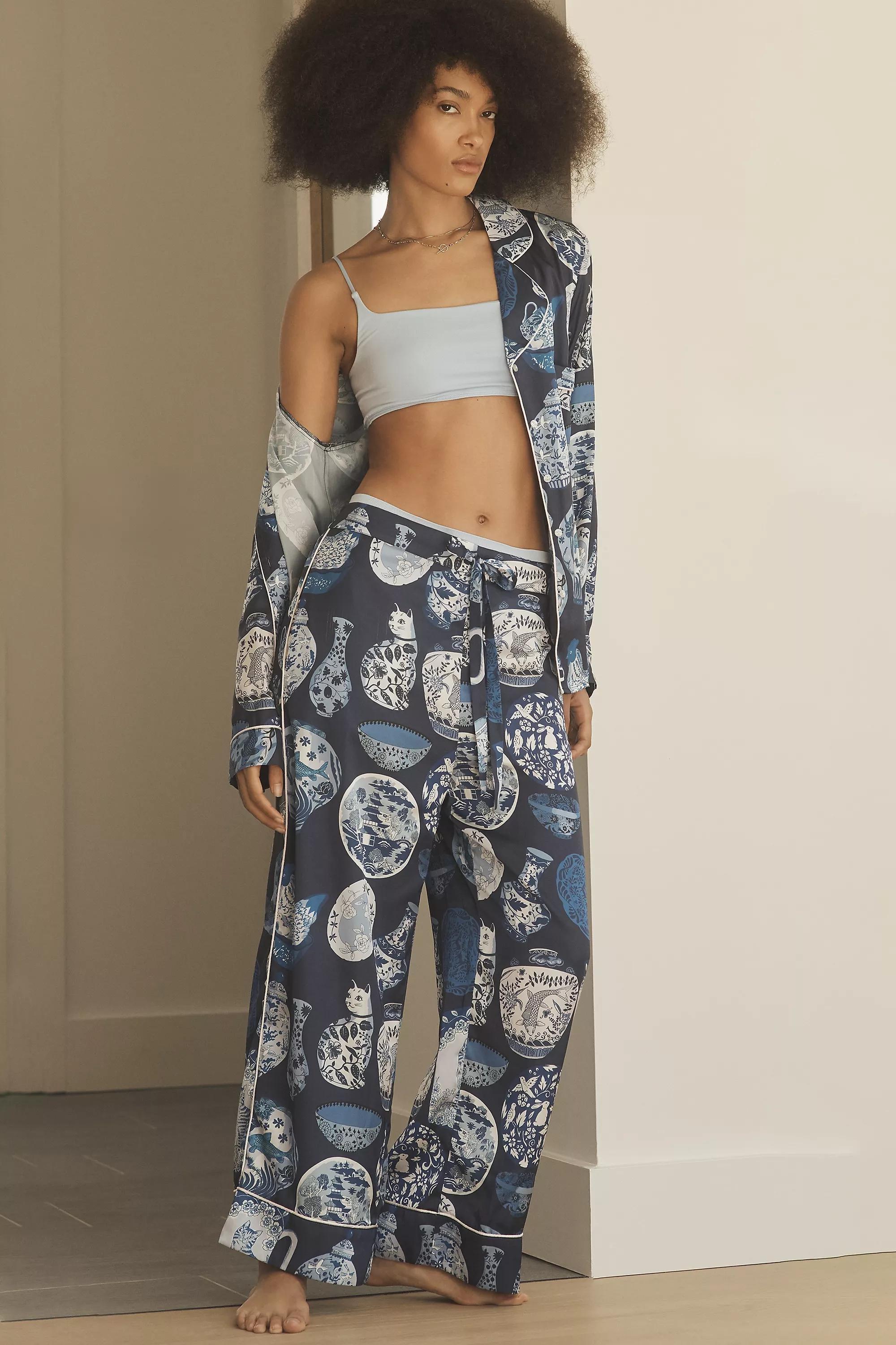 Anthropologie Pottery Pyjama Set, Black, , large image number 0