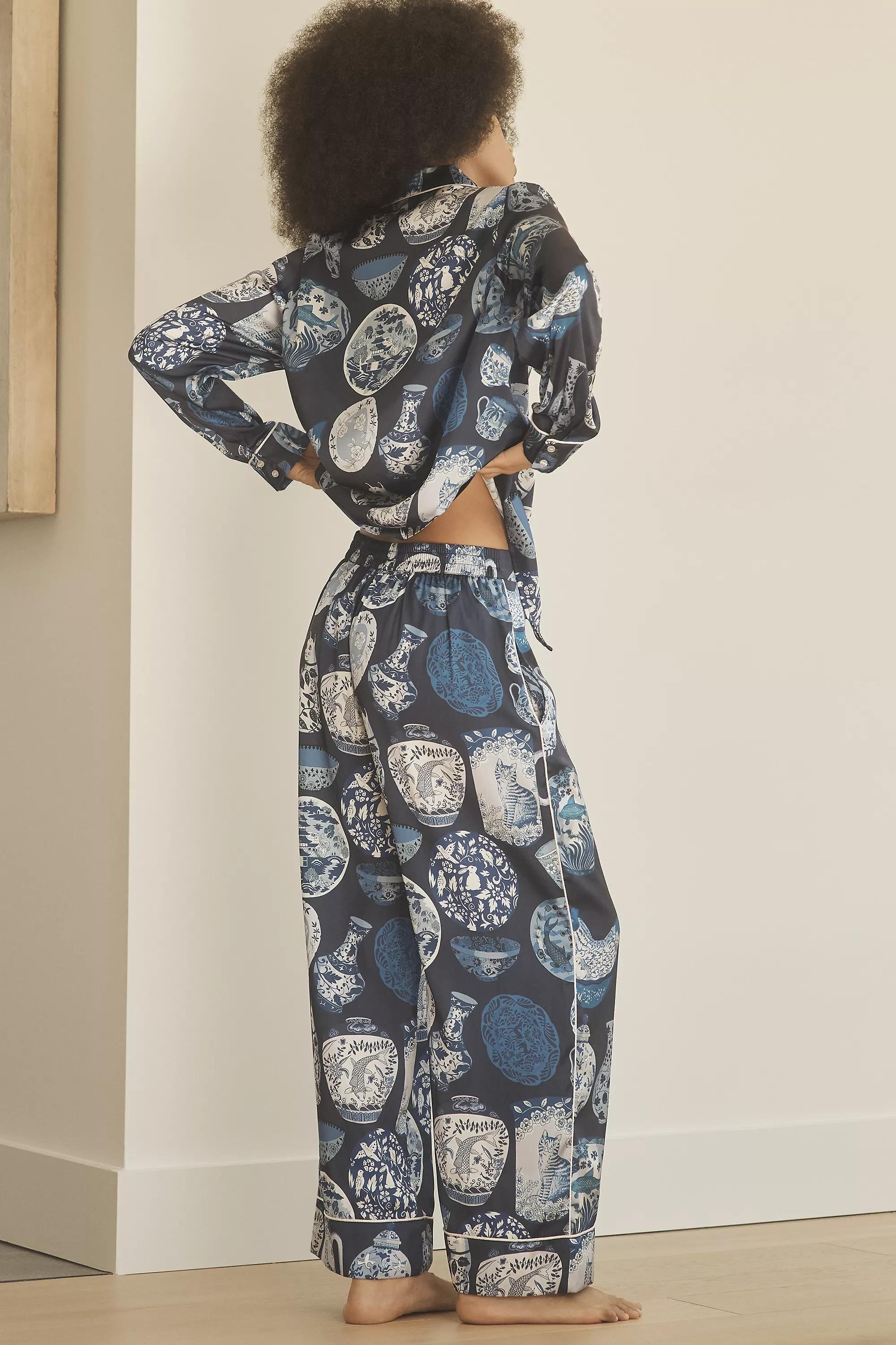 Anthropologie Pottery Pyjama Set, Black, , large image number 1