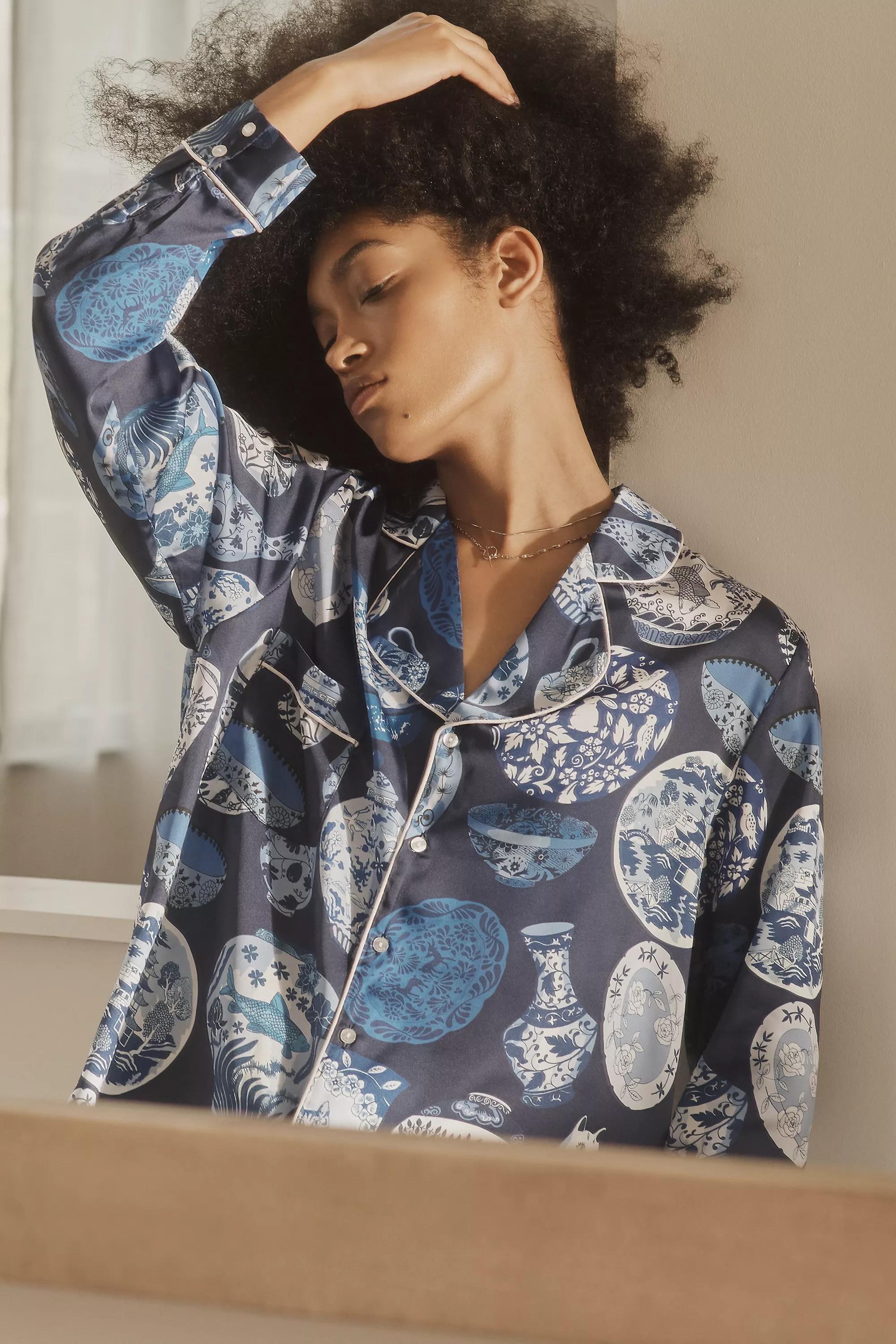 Anthropologie Pottery Pyjama Set, Black, , large image number 2