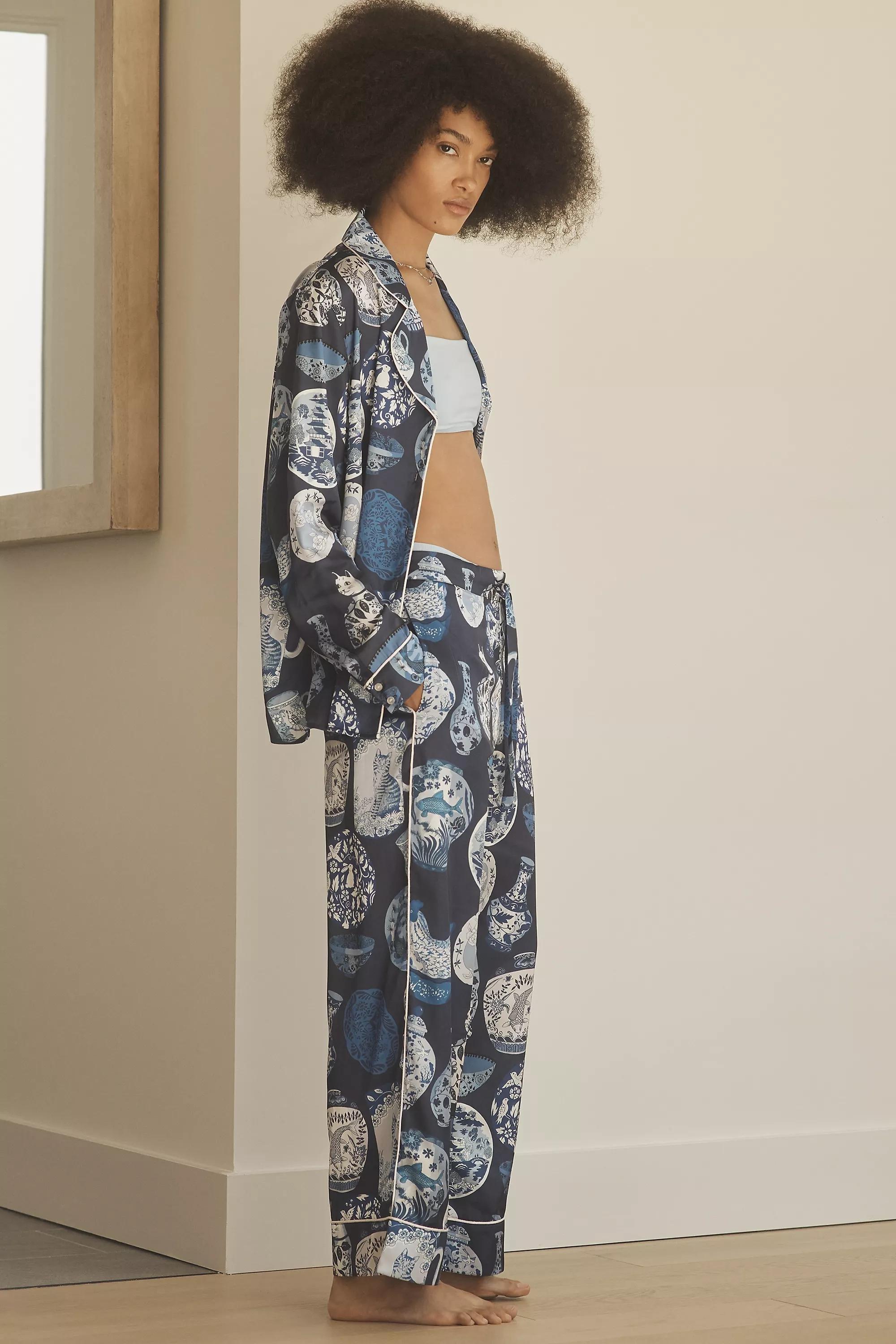Anthropologie Pottery Pyjama Set, Black, , large image number 4