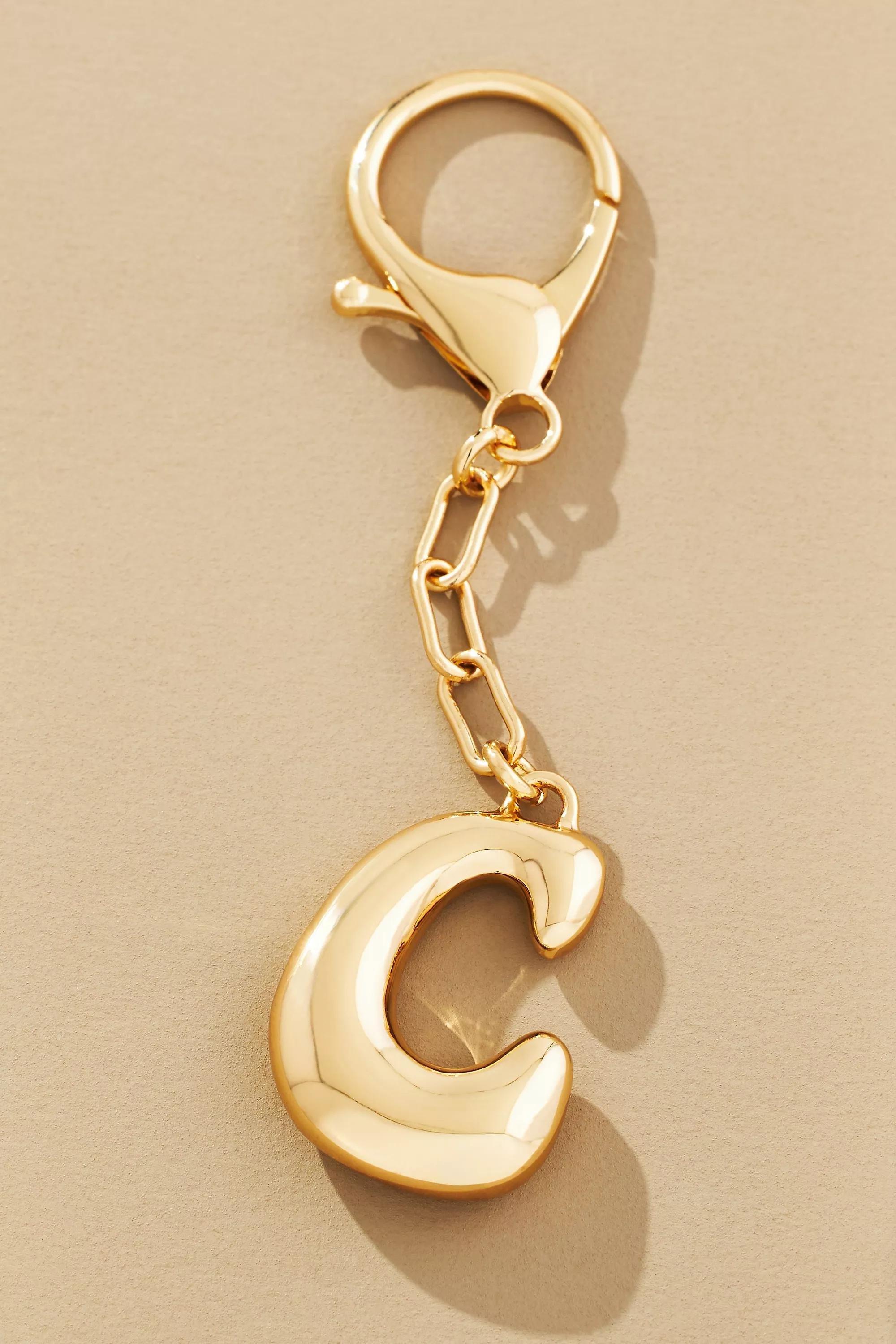 Bubble Letter Monogram Bag Charm, C, A501_0903, large image number 0