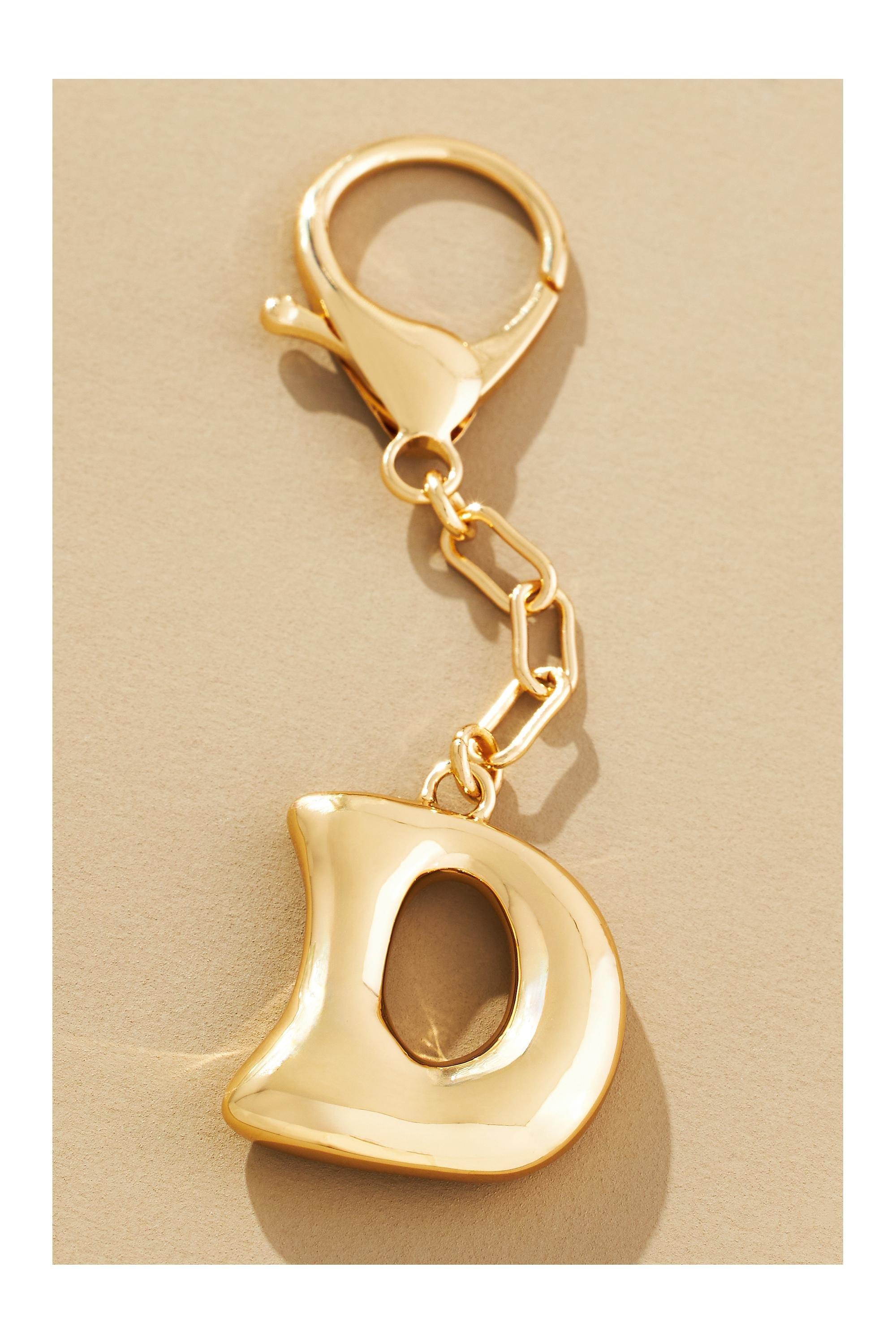 D Bubble Letter Monogram Bag Charm, A501_0904, large image number 0