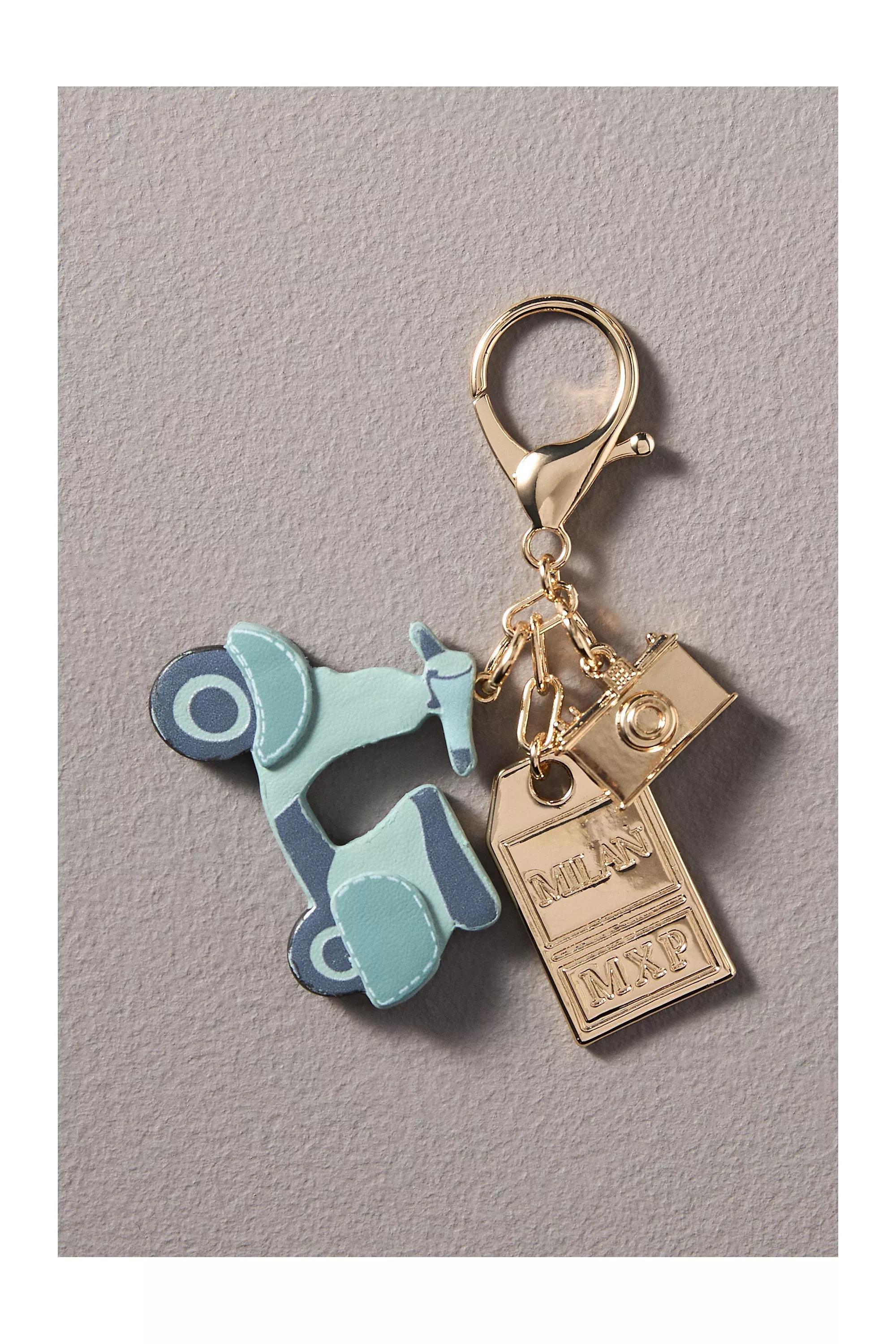 Anthropologie Handmade Bag Charm, Blue, A501_0040, large image number 1