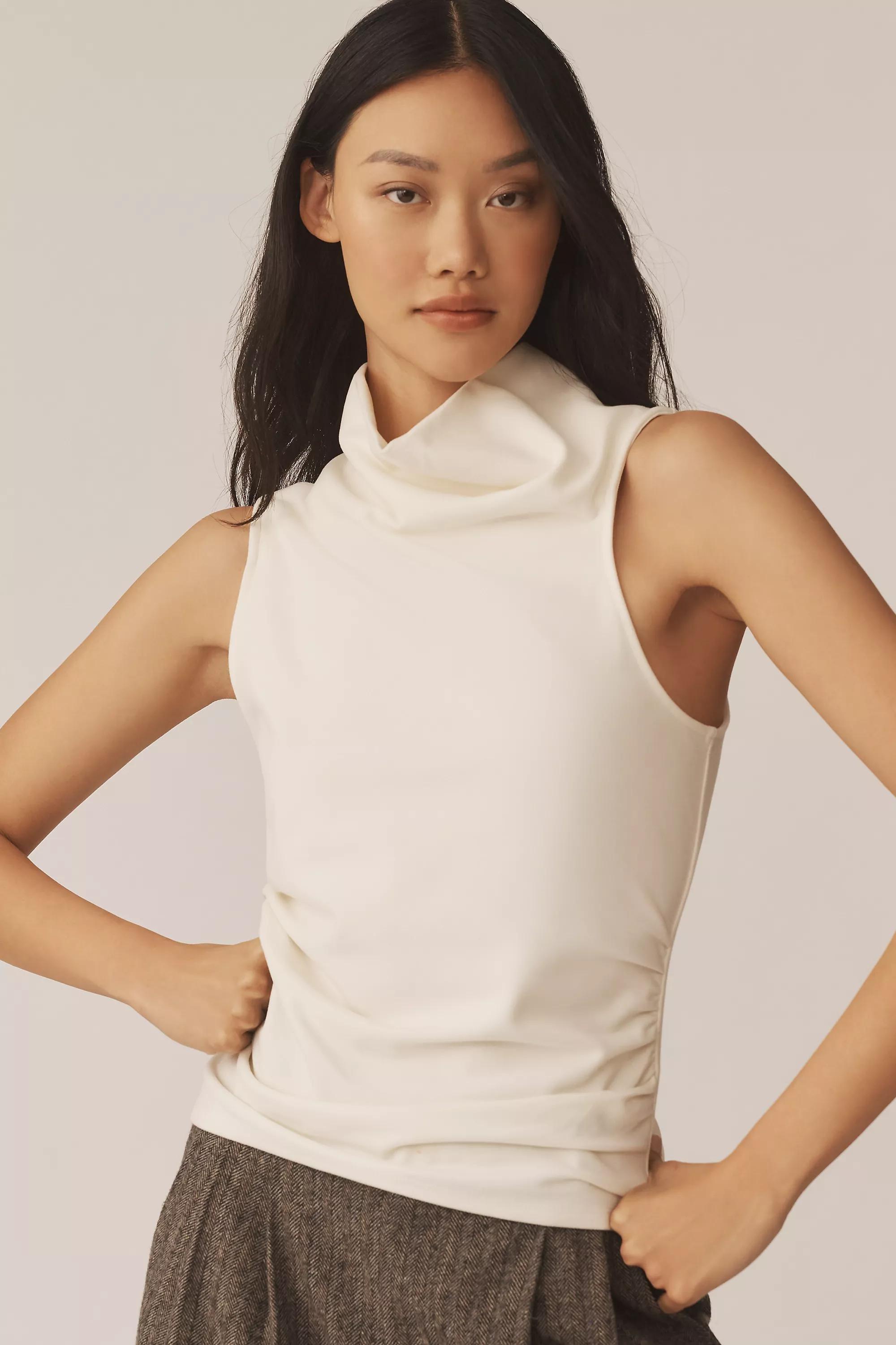 Anthropologie Plain Tank Top, Beige, , large image number 3