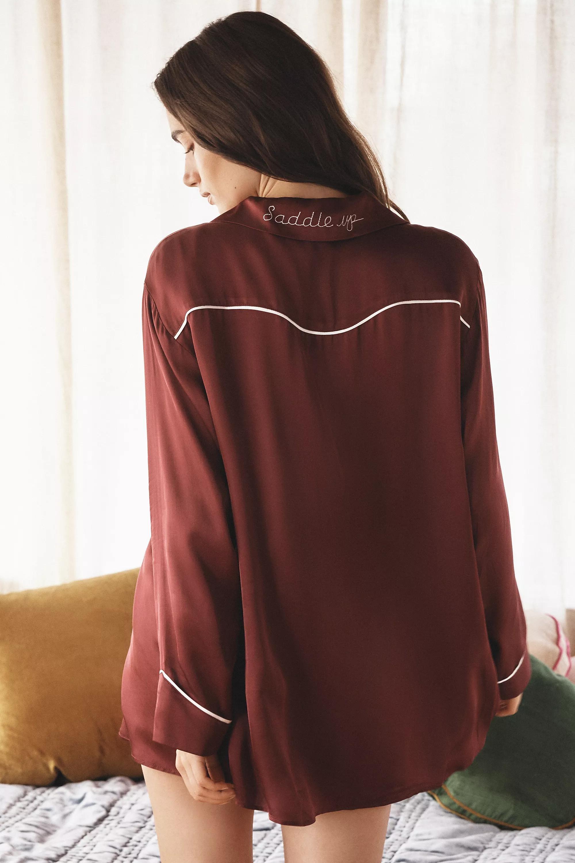 Anthropologie Satin Finish Nightwear, Silky, , large image number 1